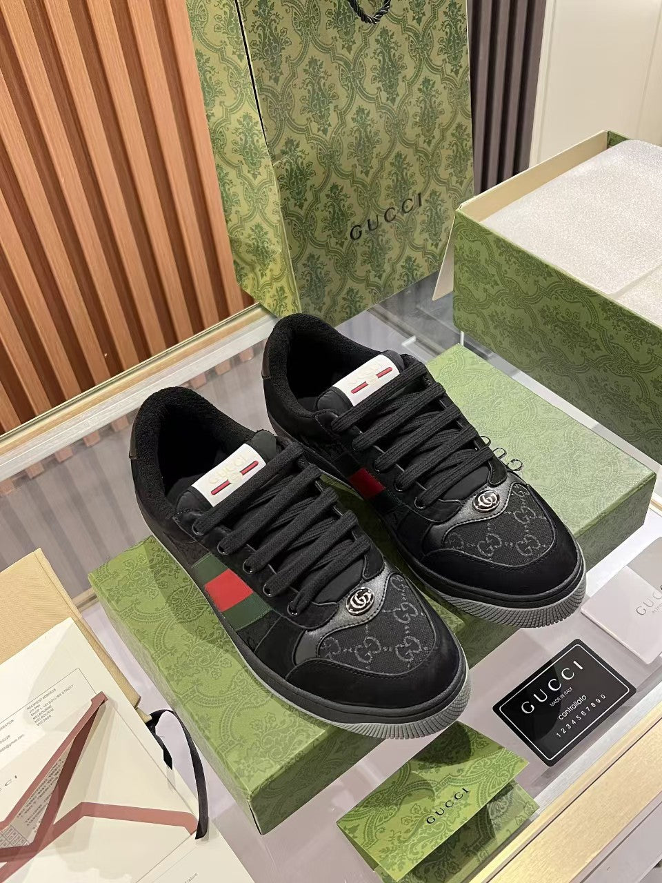 GG 26s Ripstop Sneakers Canvas Leather 996959