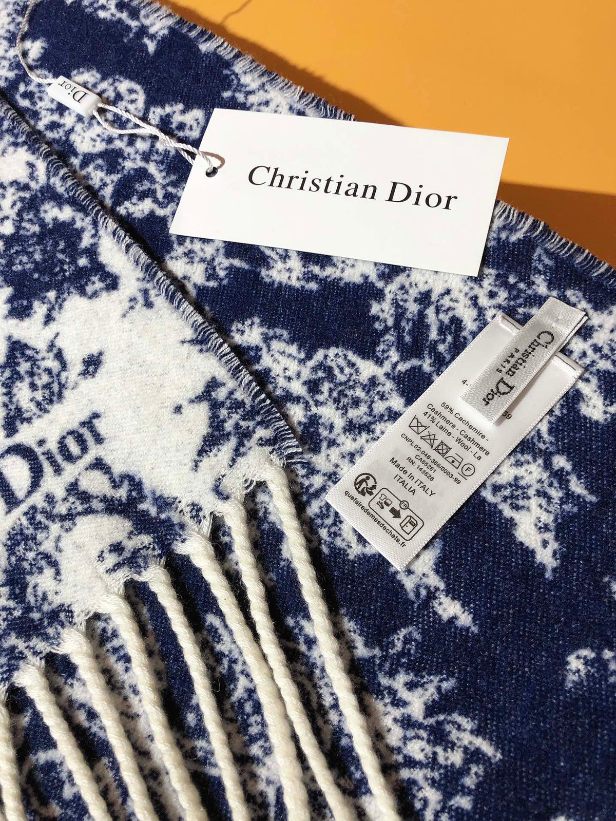Dior 26s Scarf 200cm In Cashmere 123458
