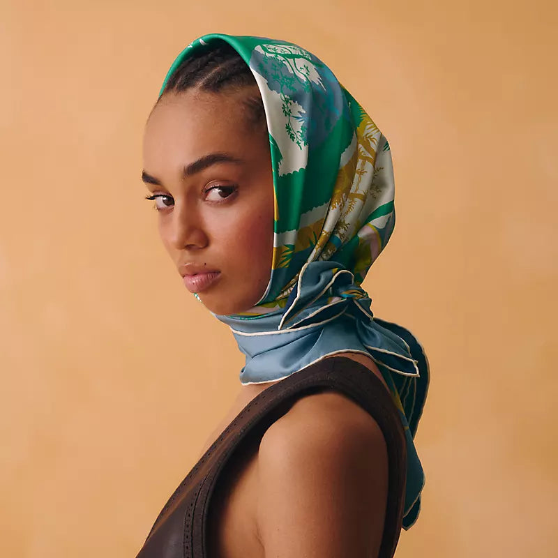 HM Scarf 90x90 Colorful Twill Silk 510870