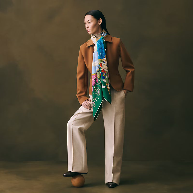 HM 26s Scarf 140 In Cashmere And Silk 513477