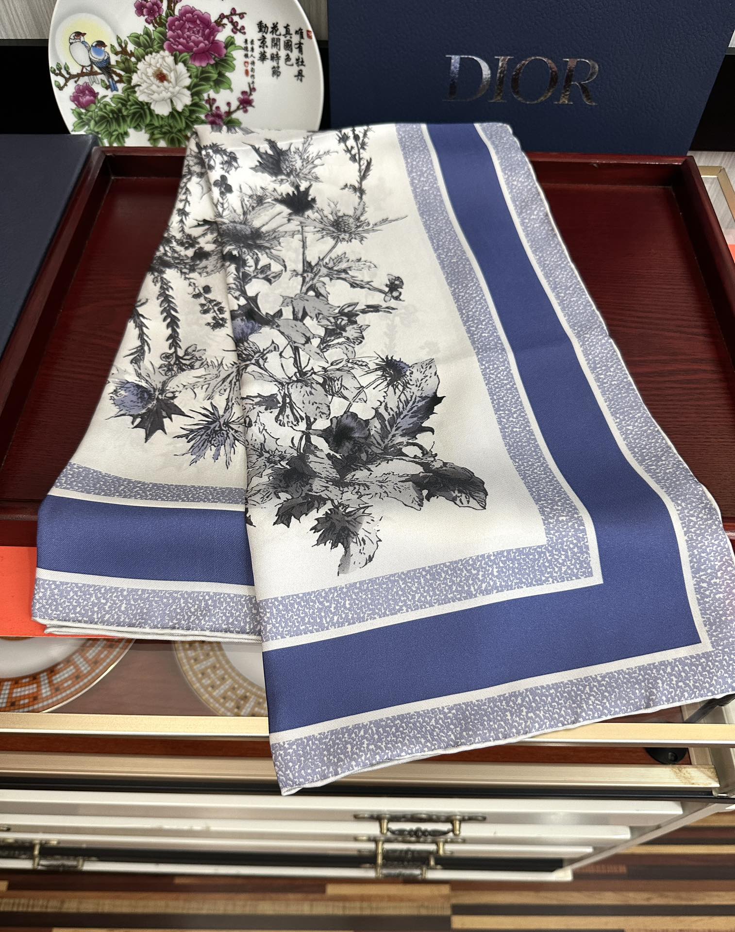 Dior 26s Scarf 90cm Silk 304189