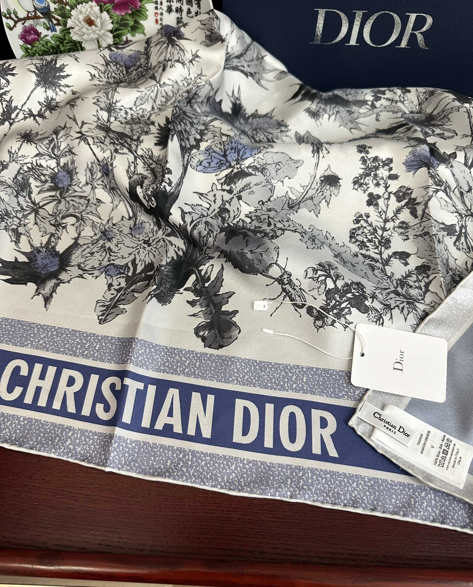 Dior 26s Scarf 90cm Silk 304189