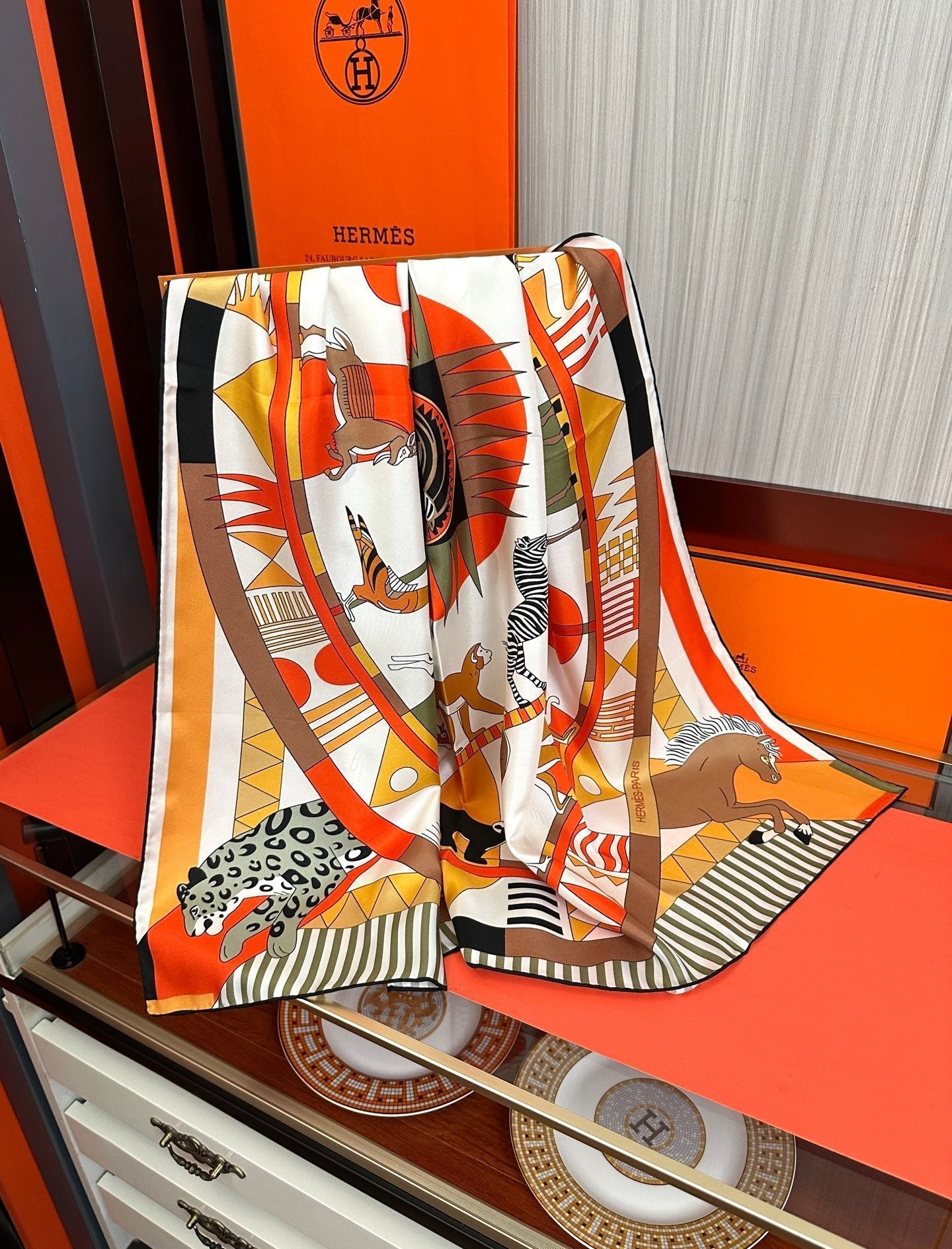 Hermes 26s Scarf 90 In Silk 303331