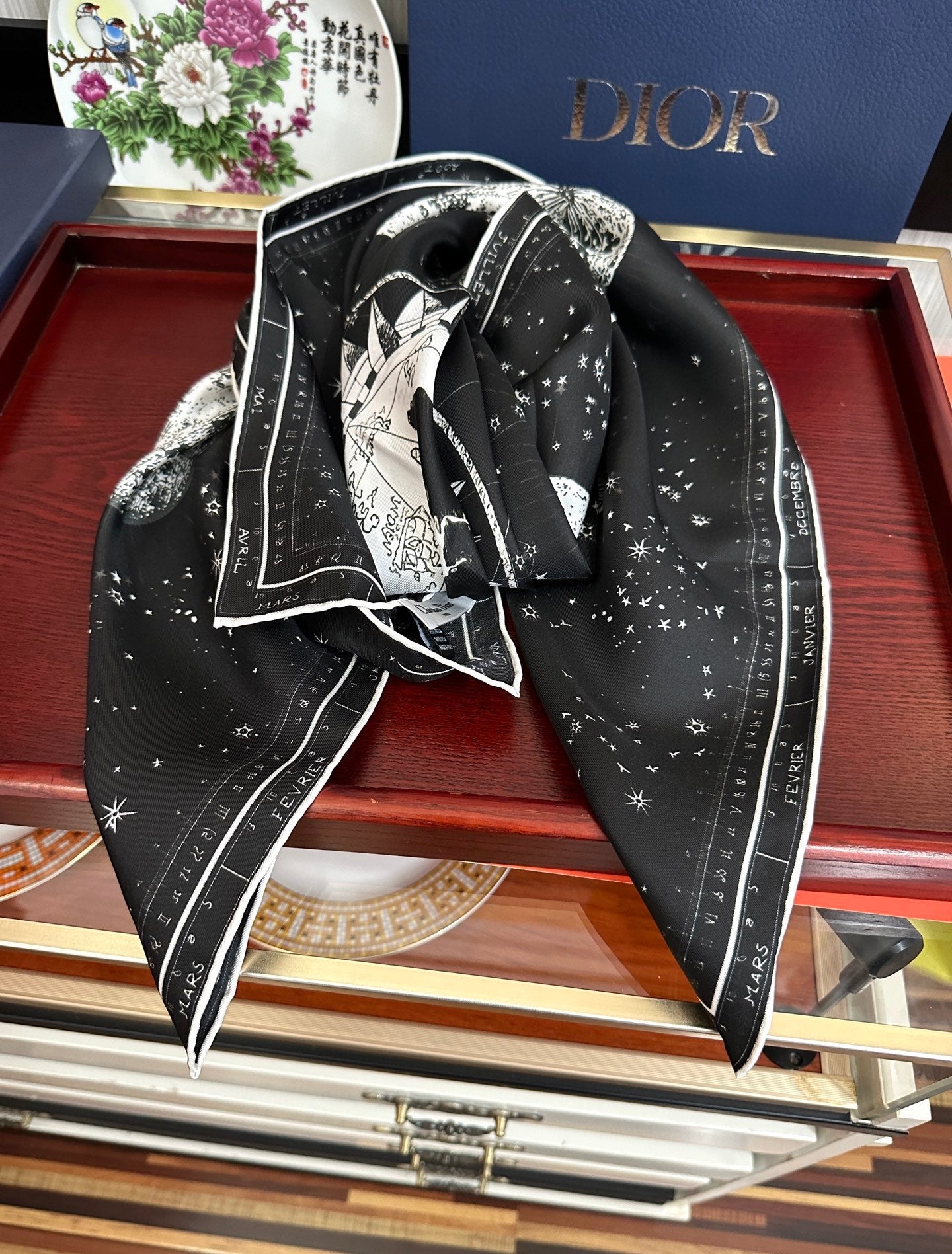 Dior 26s Scarf 90cm Silk 303323