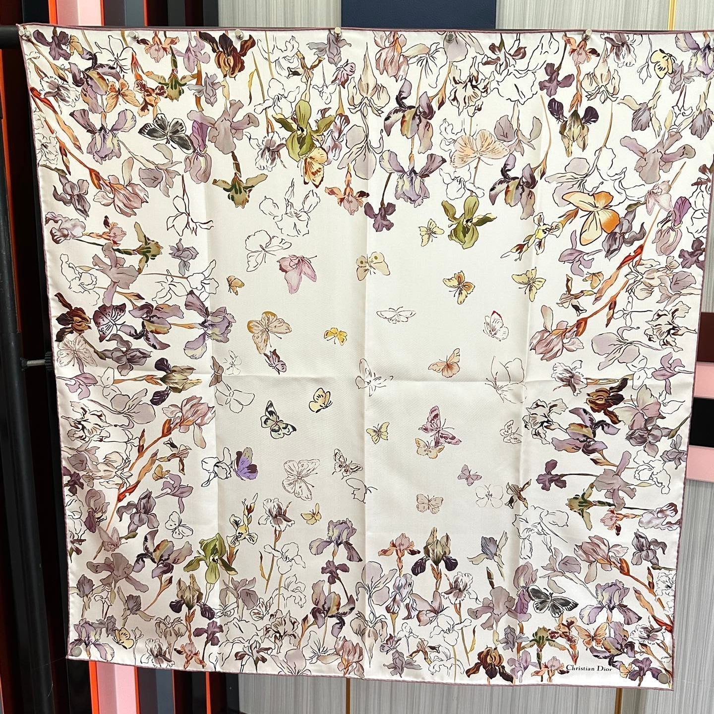 Dior 26s Scarf 90cm Silk 304666
