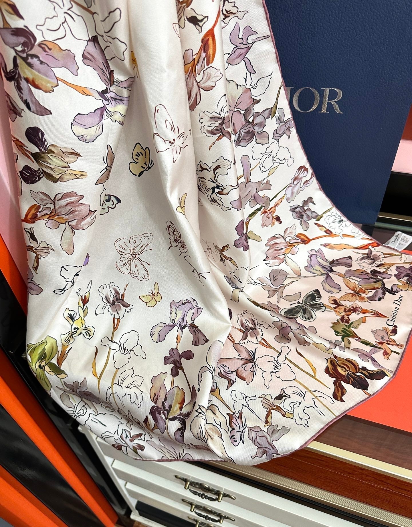 Dior 26s Scarf 90cm Silk 304666