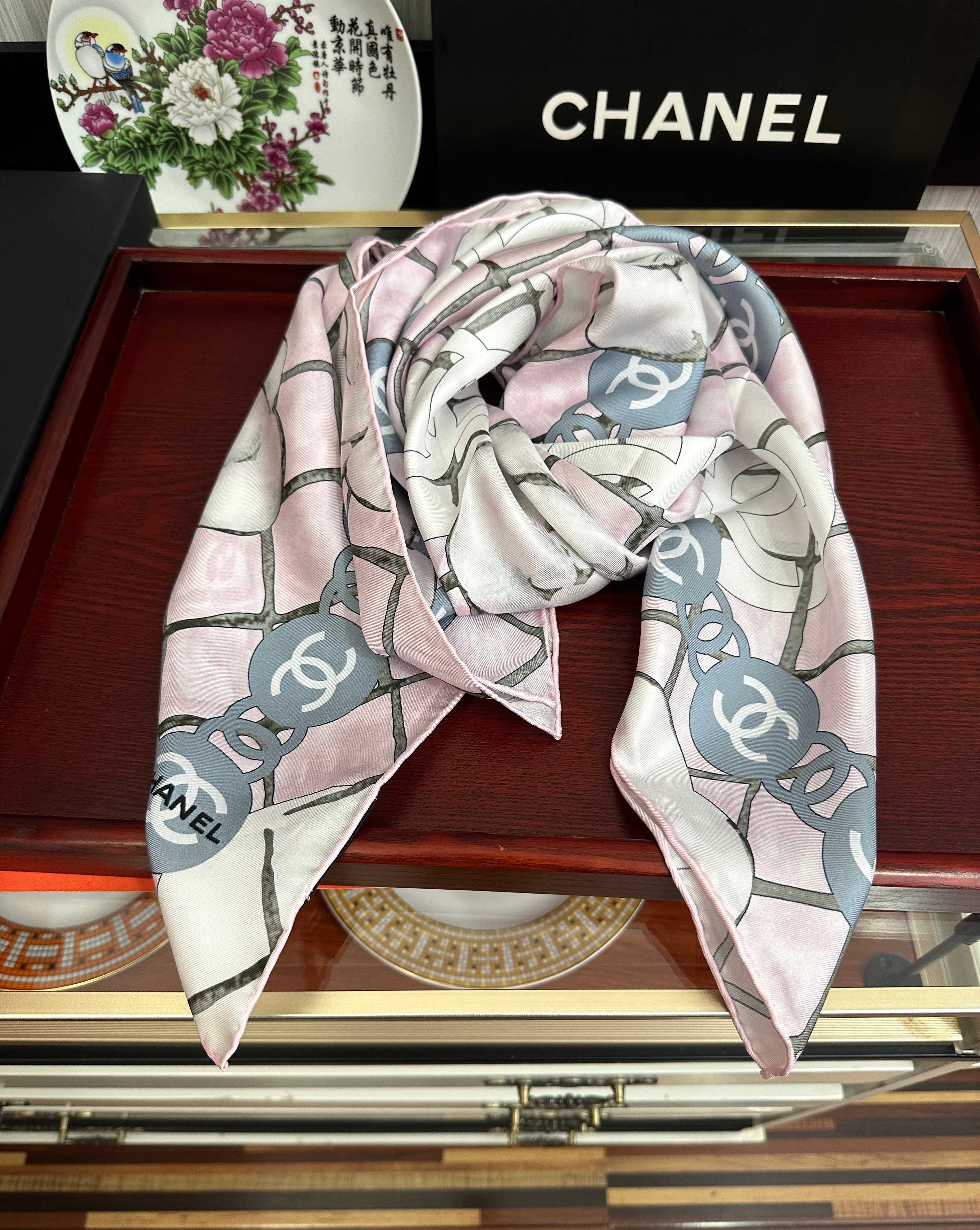 CC Scarf 90x90 Colorful Twill Silk 443160