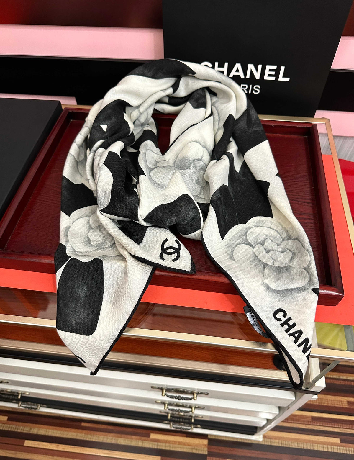CC 26s Scarf 140 In Cashmere And Silk 437791