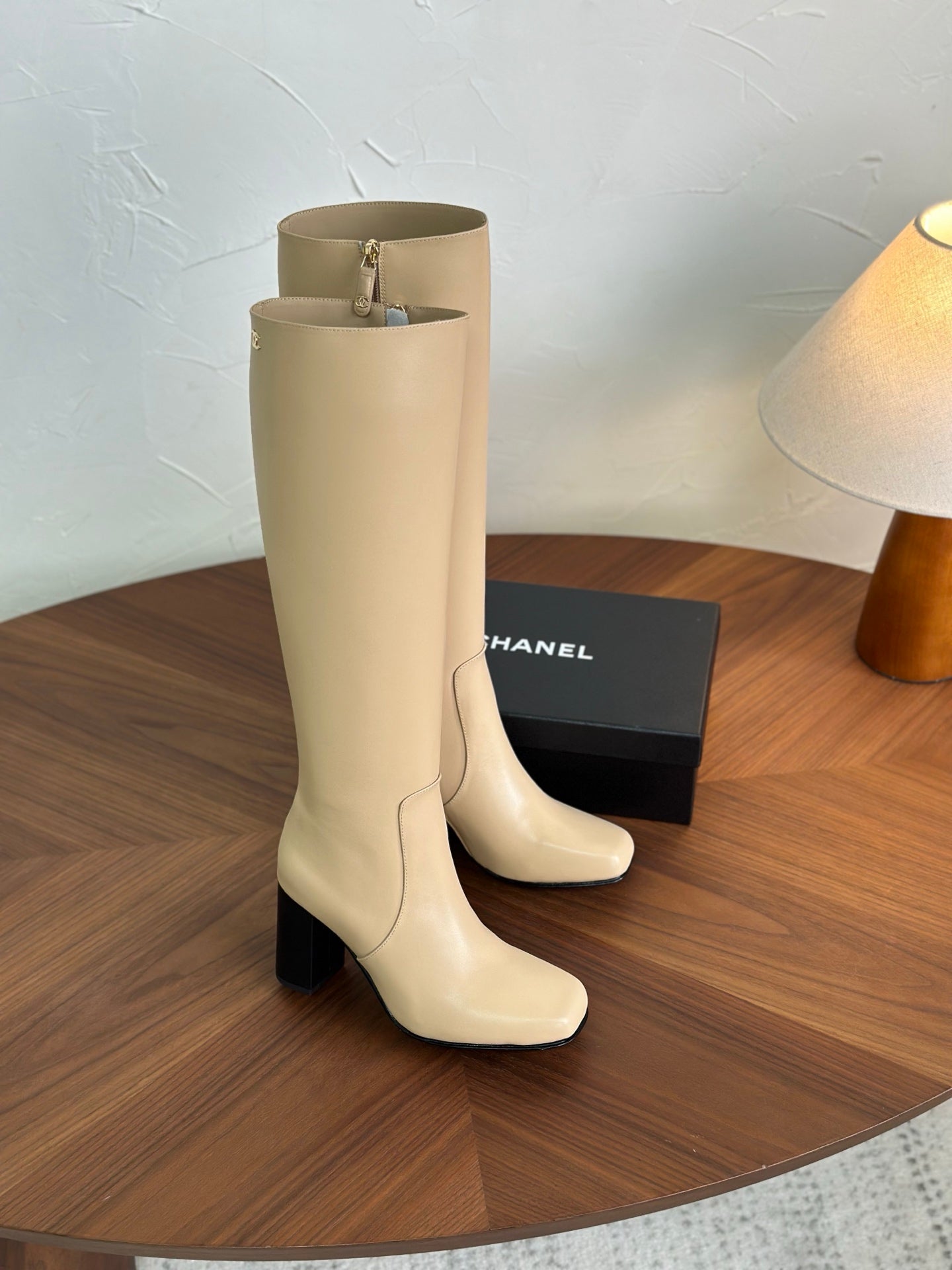 CC 26s Long Boot Beige Lambskin 938113