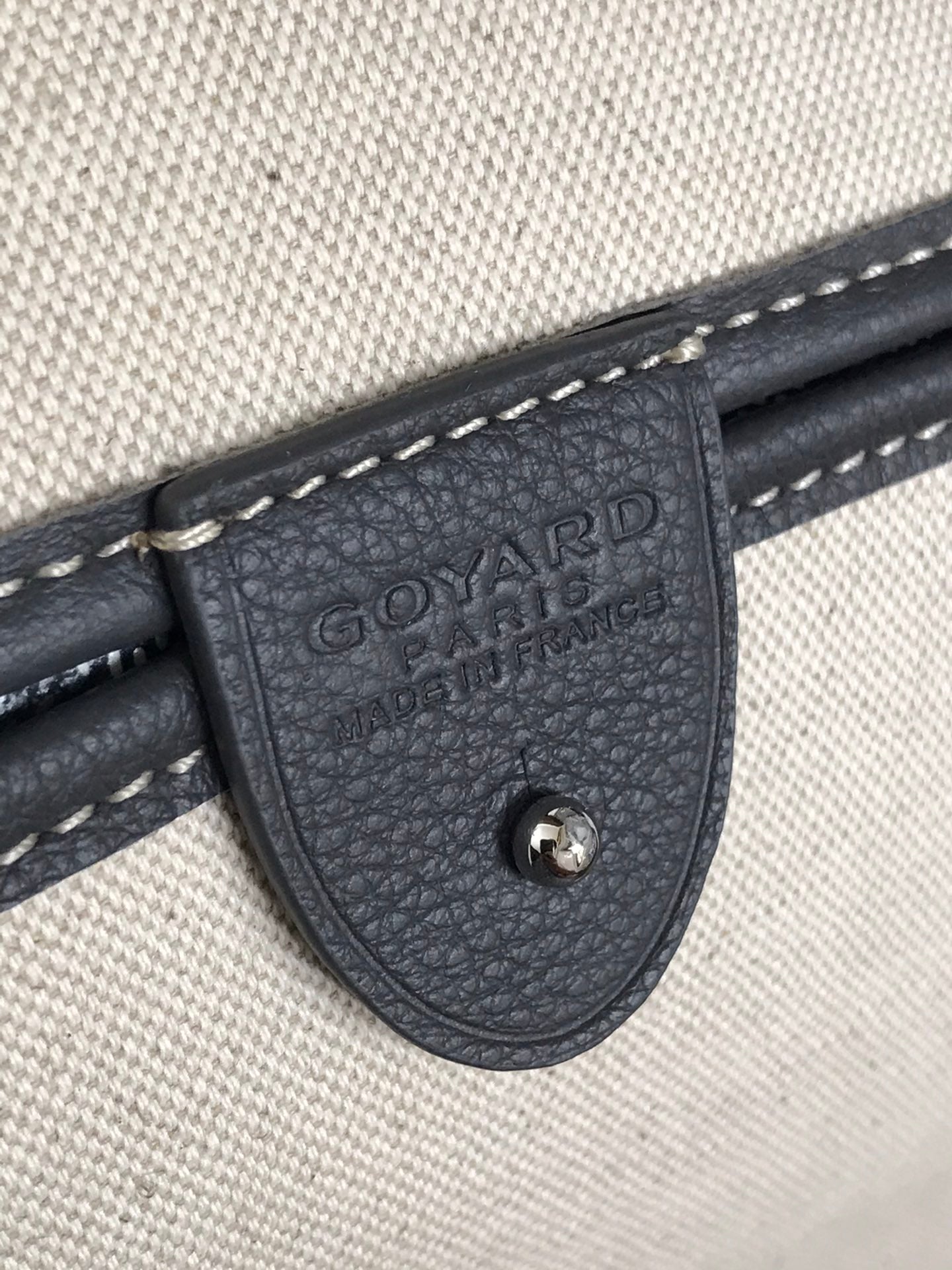 Goyard Artois GM Bag 37cm Grey Canvas & Calfskin