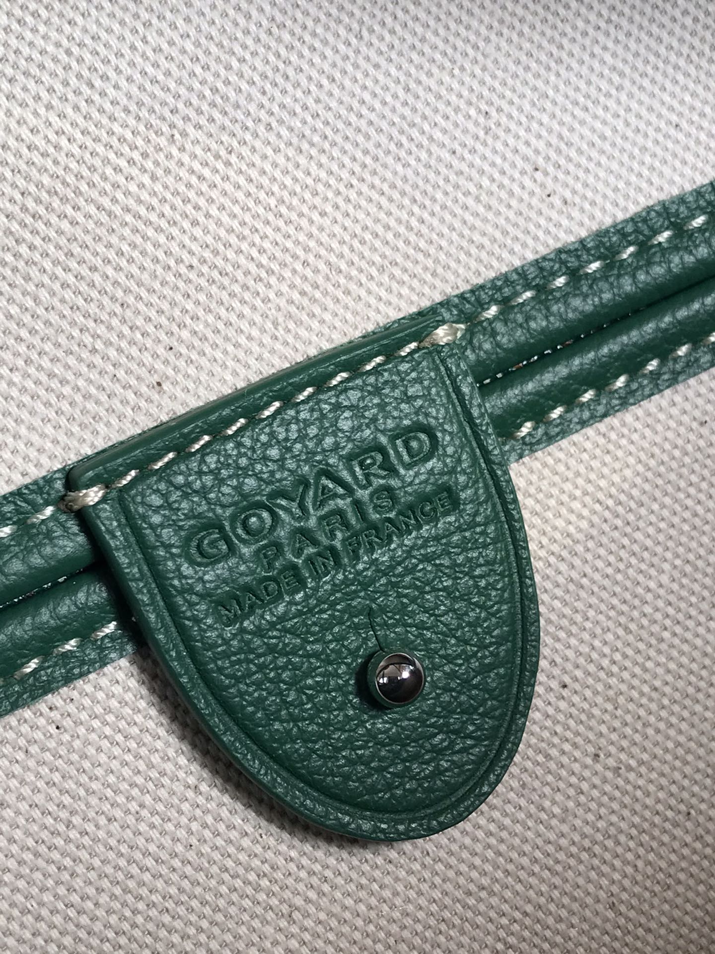 Goyard Artois GM Bag 37cm Green Canvas & Calfskin