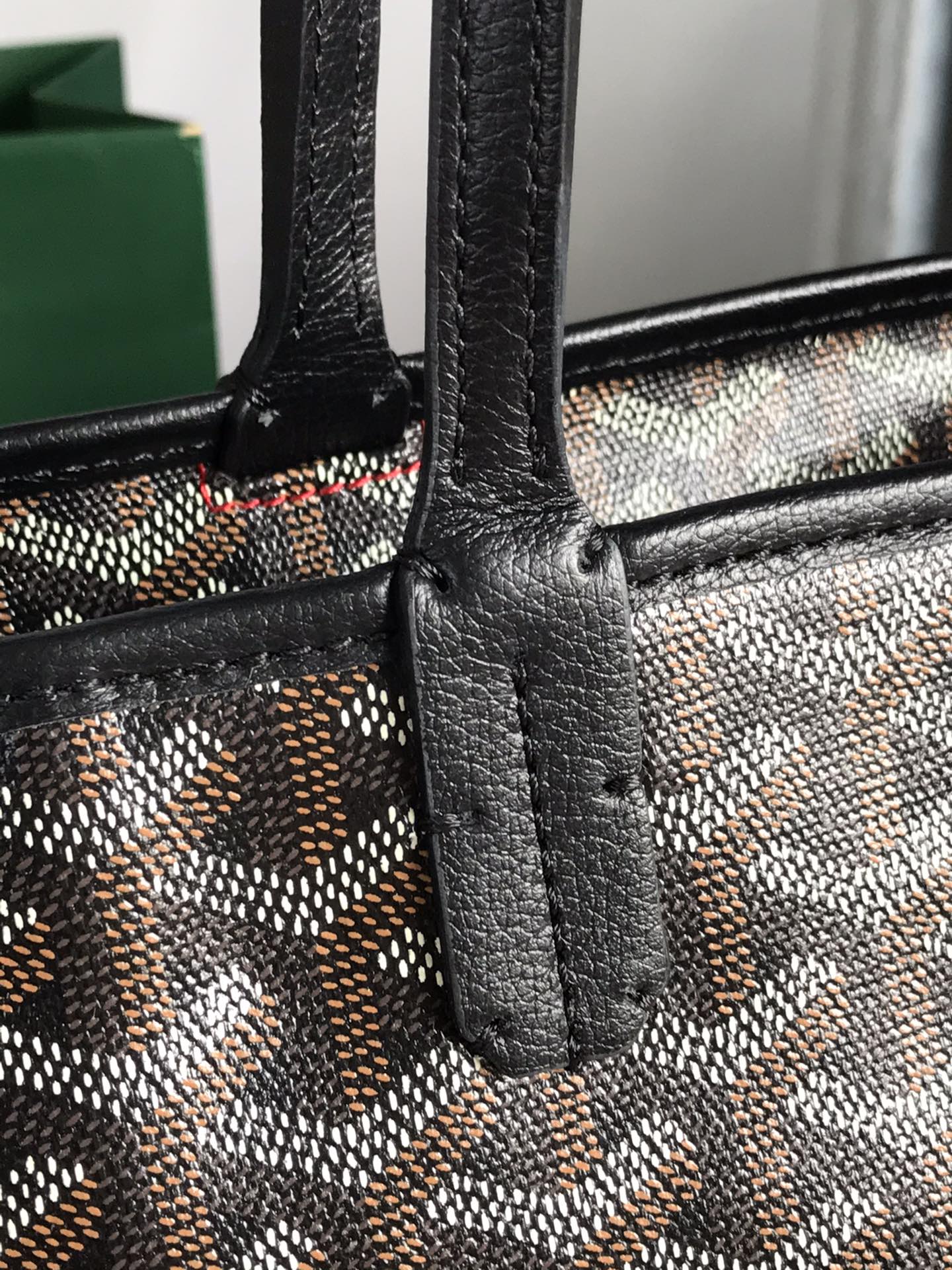Goyard Artois GM Bag 37cm Black Canvas & Calfskin