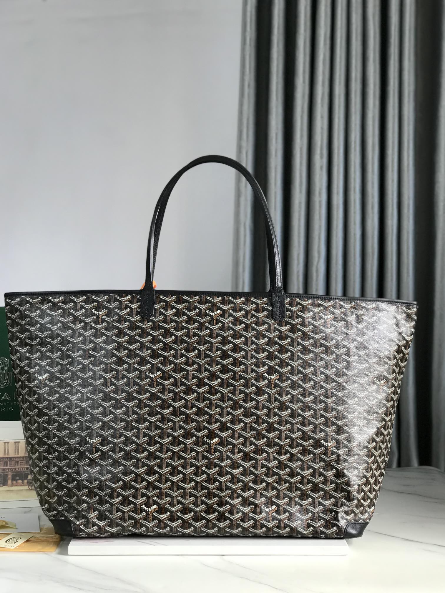 Goyard Artois GM Bag 37cm Black Canvas & Calfskin
