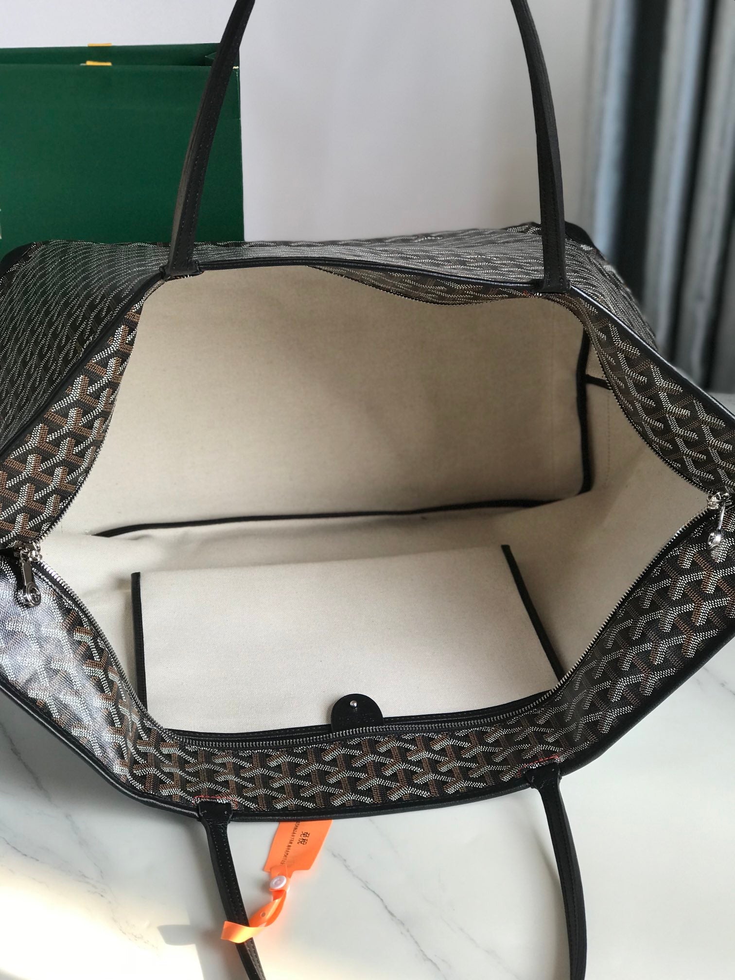 Goyard Artois GM Bag 37cm Black Canvas & Calfskin