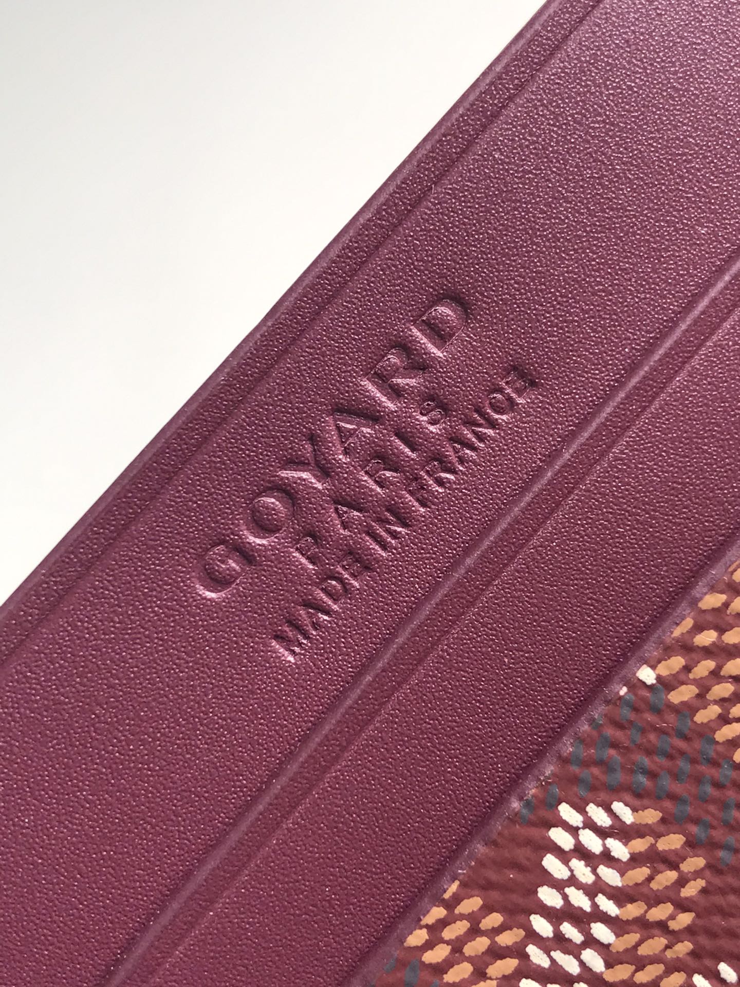 Goya Saint-Sulpice Card Wallet 11cm Burgundy Canvas