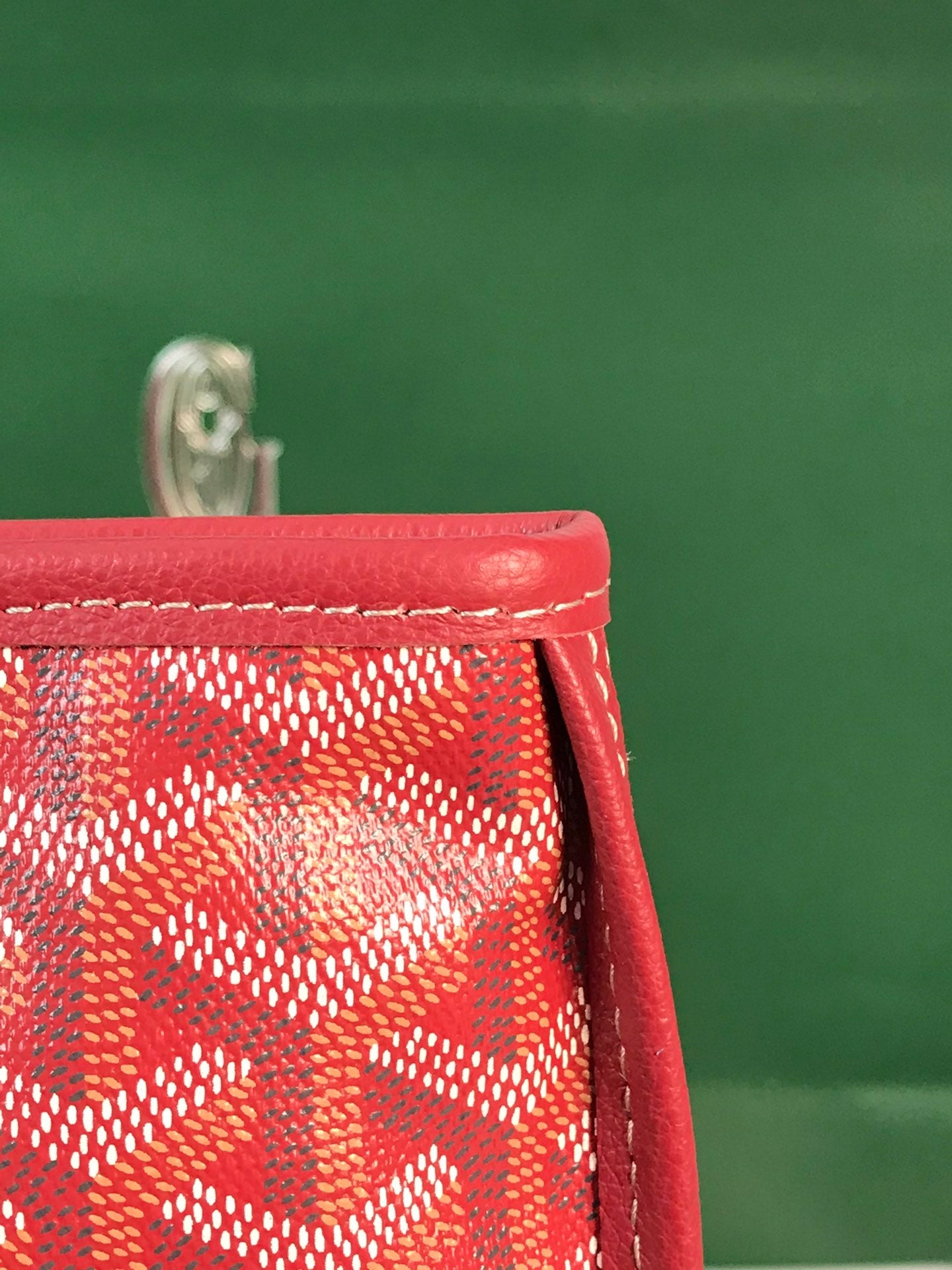 Goyard Anjou GM Bag 39cm Red Calfskin Goyardine Canvas 290824