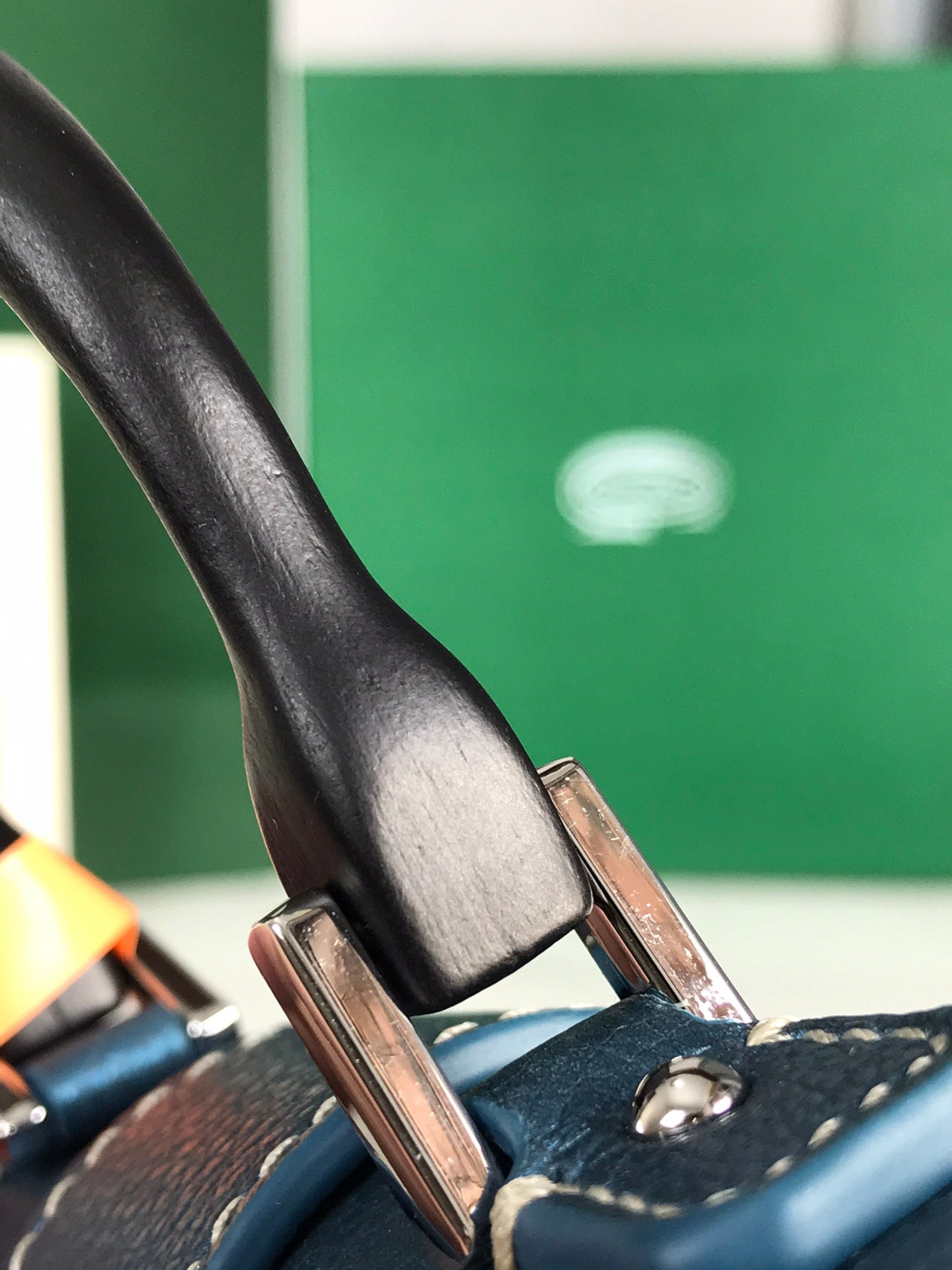 Goyard Saïgon Nano Mini Bag 14.5cm Blue Canvas & Calfskin