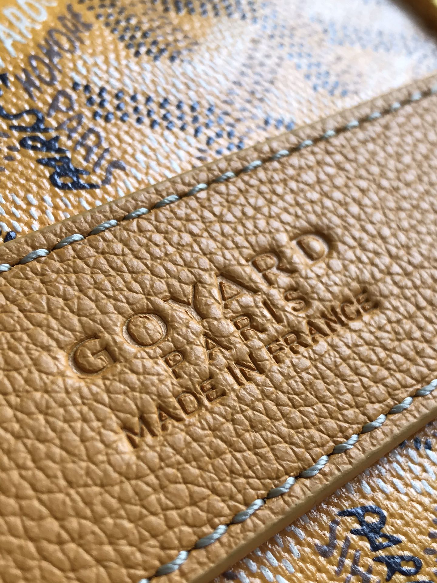 Goyard Barrel 40 Sports Bag Yellow Canvas & Calfskin