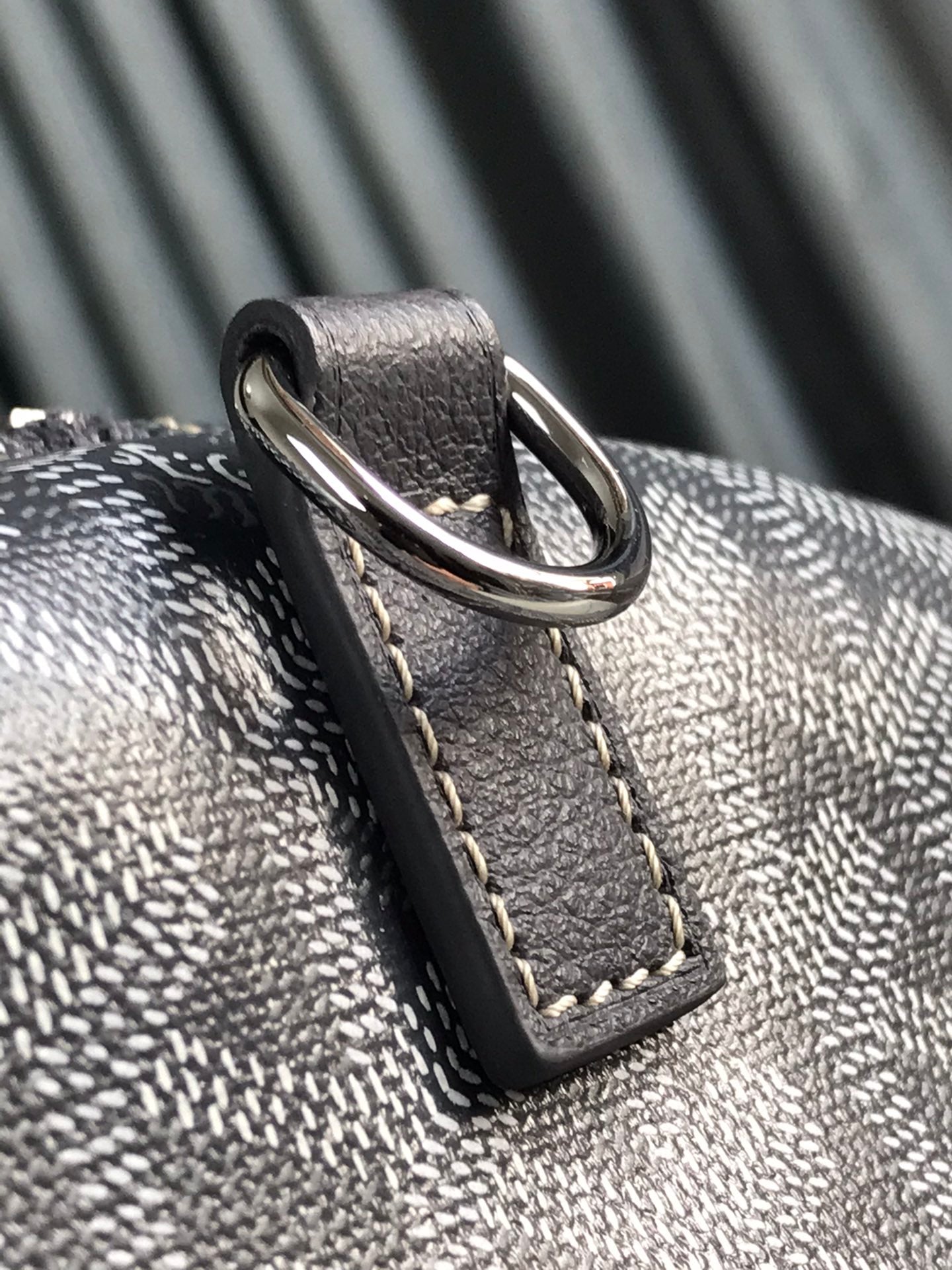 Goyard Barrel 40 Sports Bag Grey Canvas & Calfskin