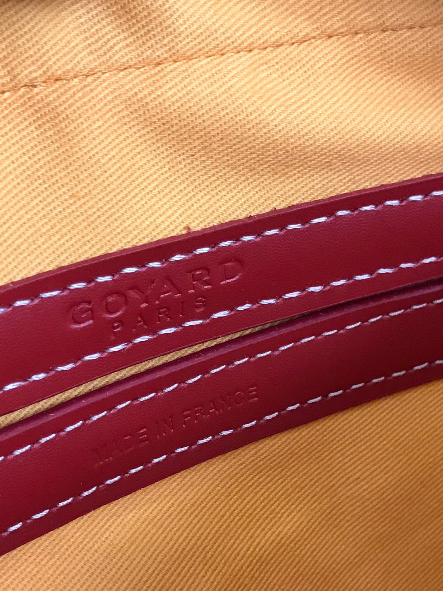 Goyard Cap-Vert Camera Bag Red Calfskin Canvas 290856