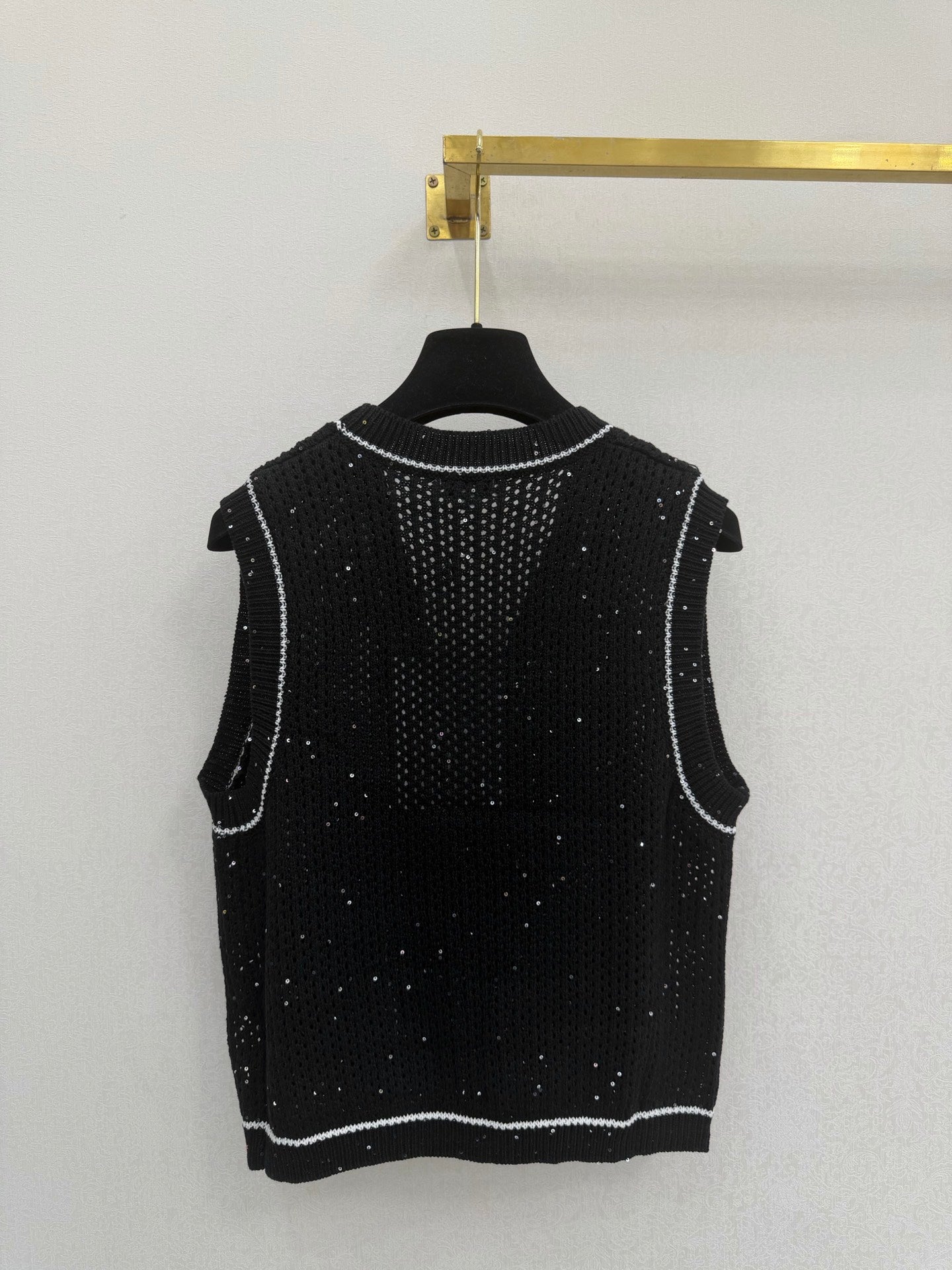CC 26s Vest Black Cotton 394847