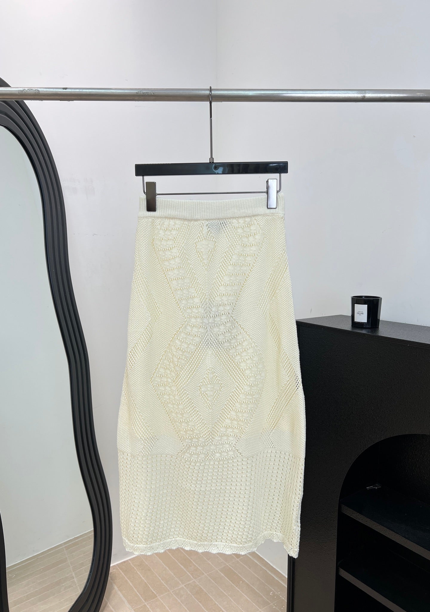 Chanel 26s Knit Midi Skirt 1485