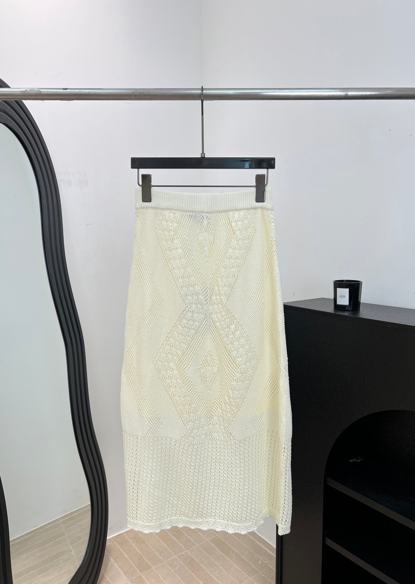 Chanel 26s Knit Midi Skirt 1485