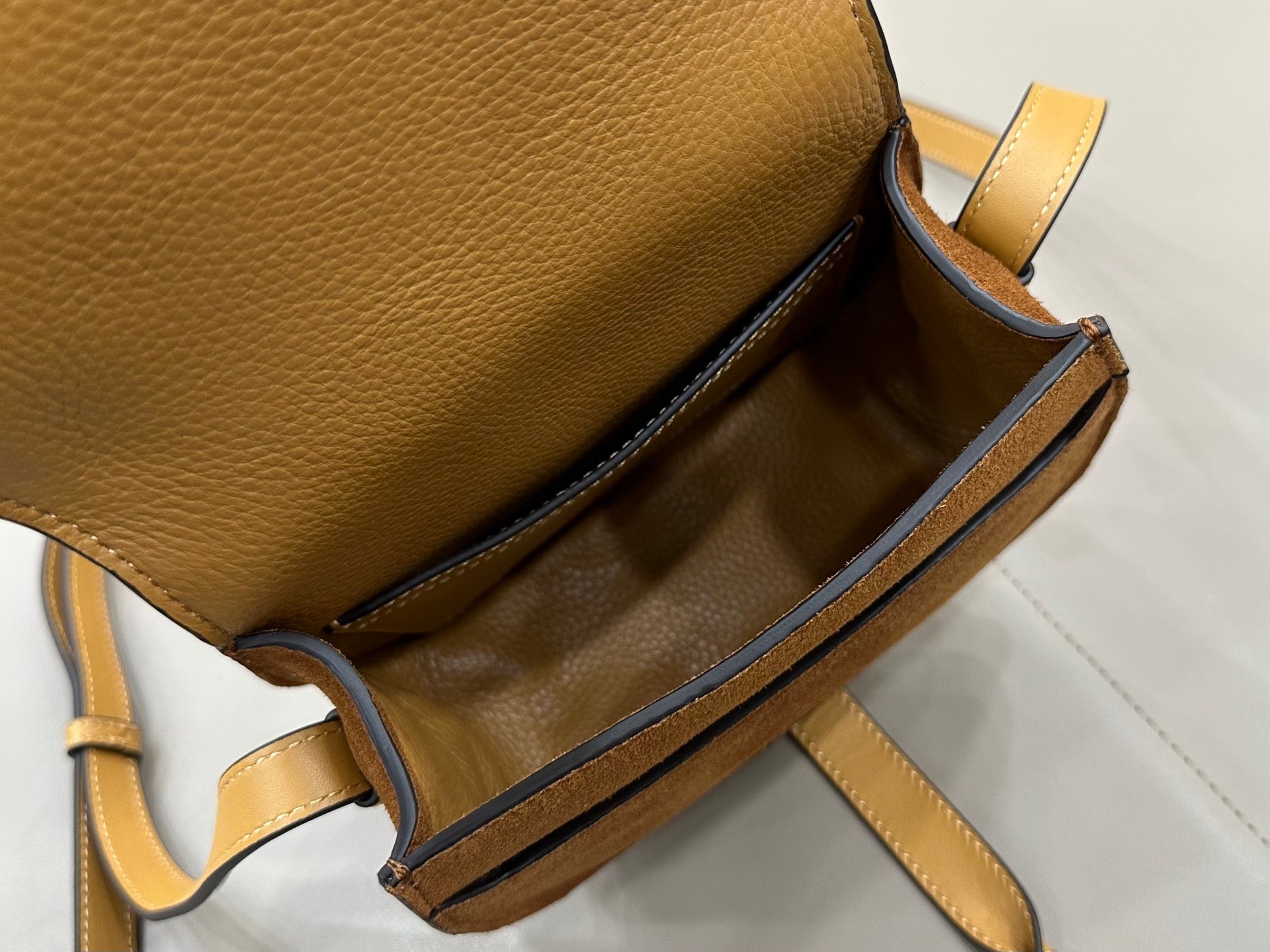 Chloe Small Marcie Saddle Bag Camel Suede 281242