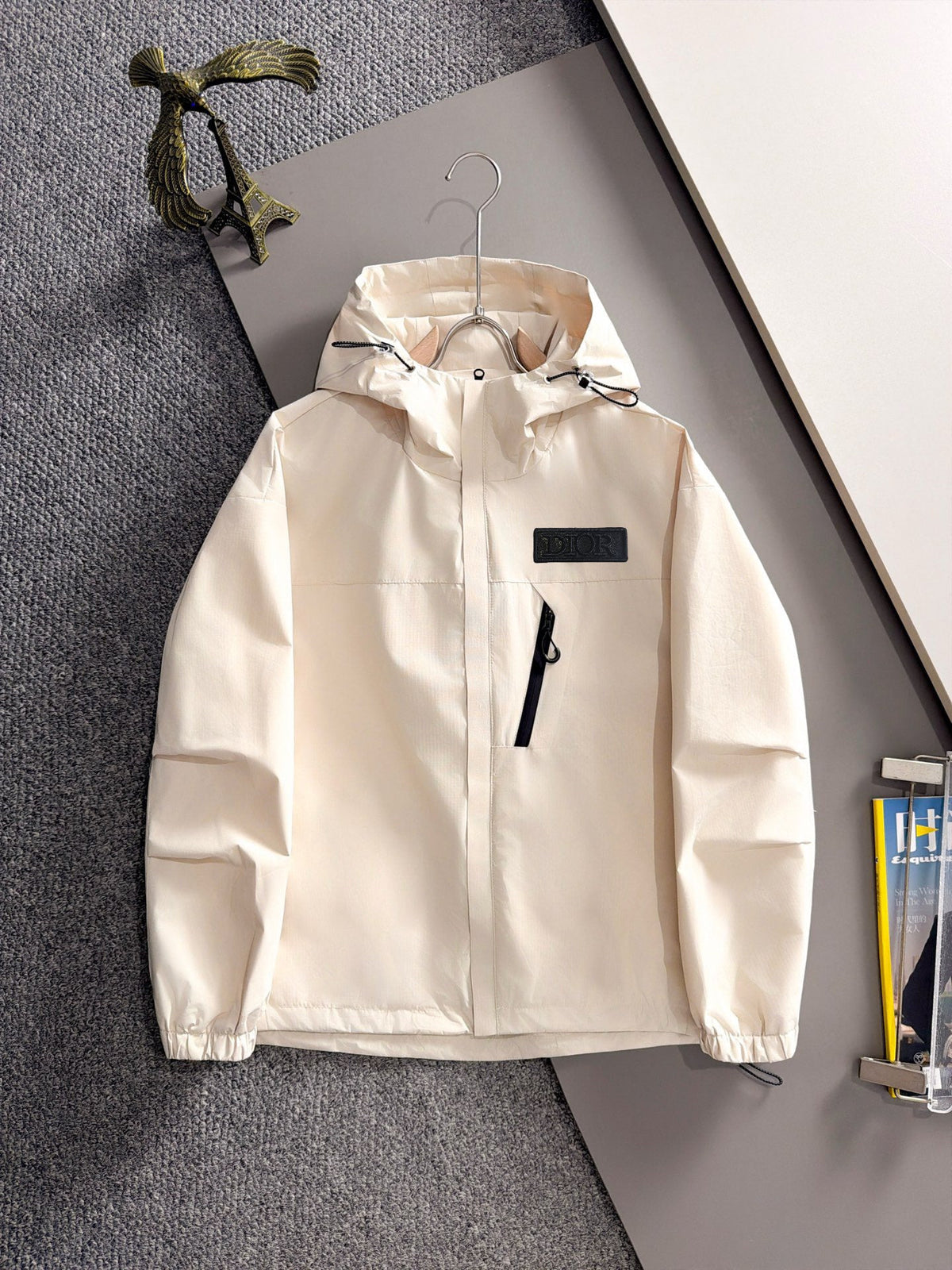 Dior 26s Men Hooded Windbreaker Jacket Nylon 434240