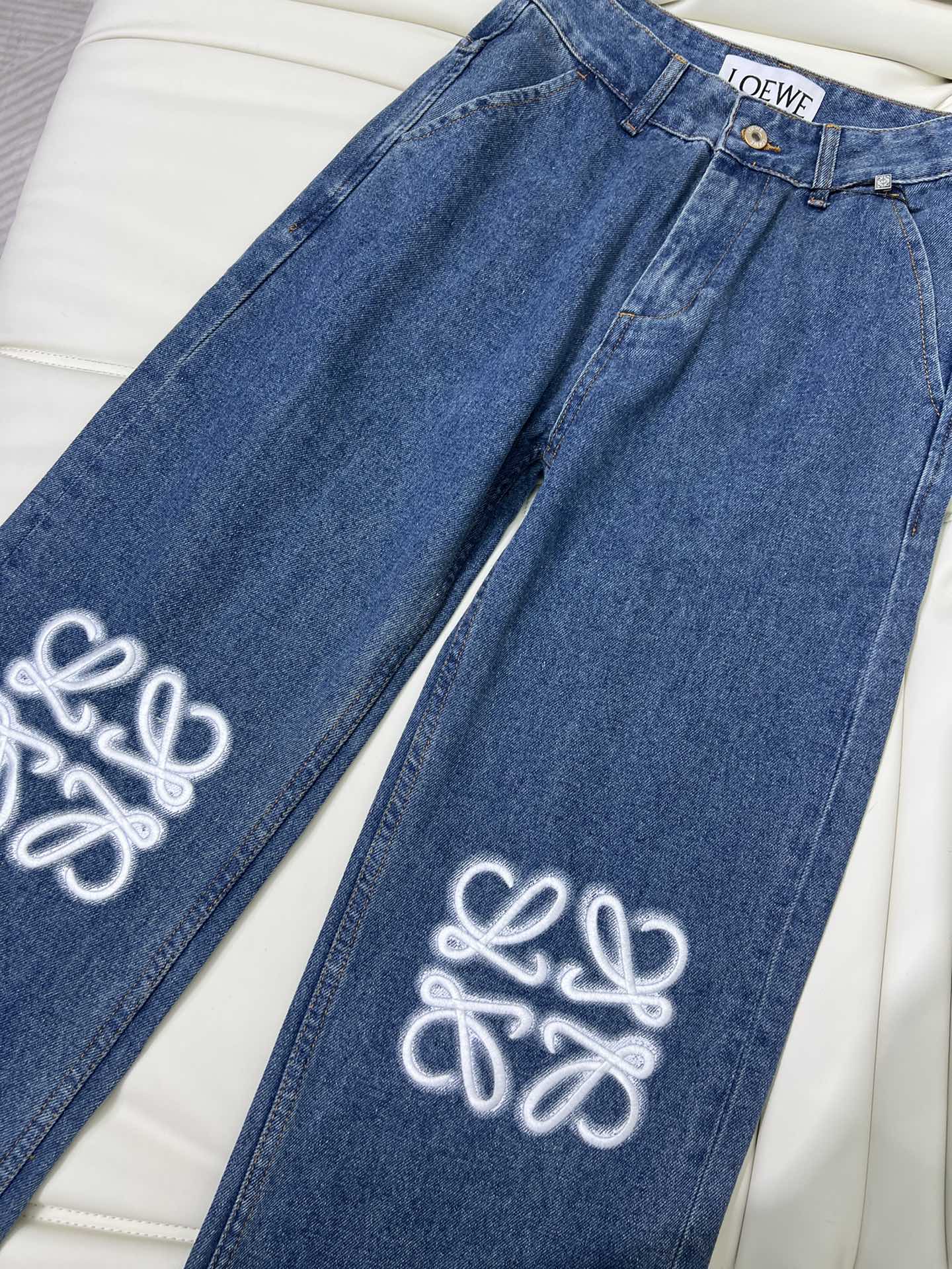 Loewe 26s Straight Leg Jeans Denim 407985
