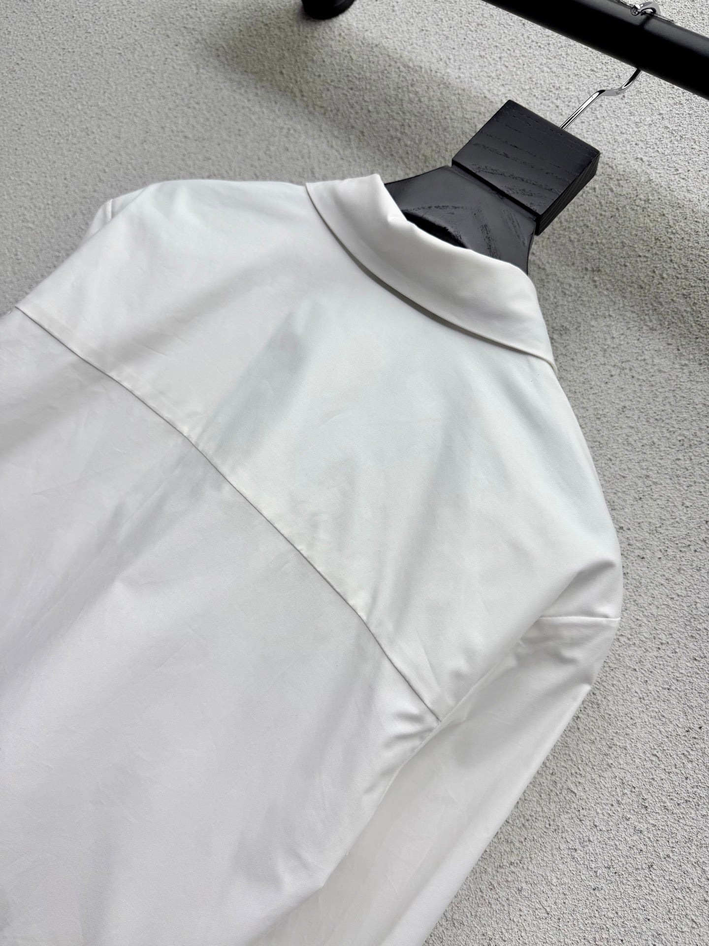 Prada Short Shirt with Tie White Cotton 398346