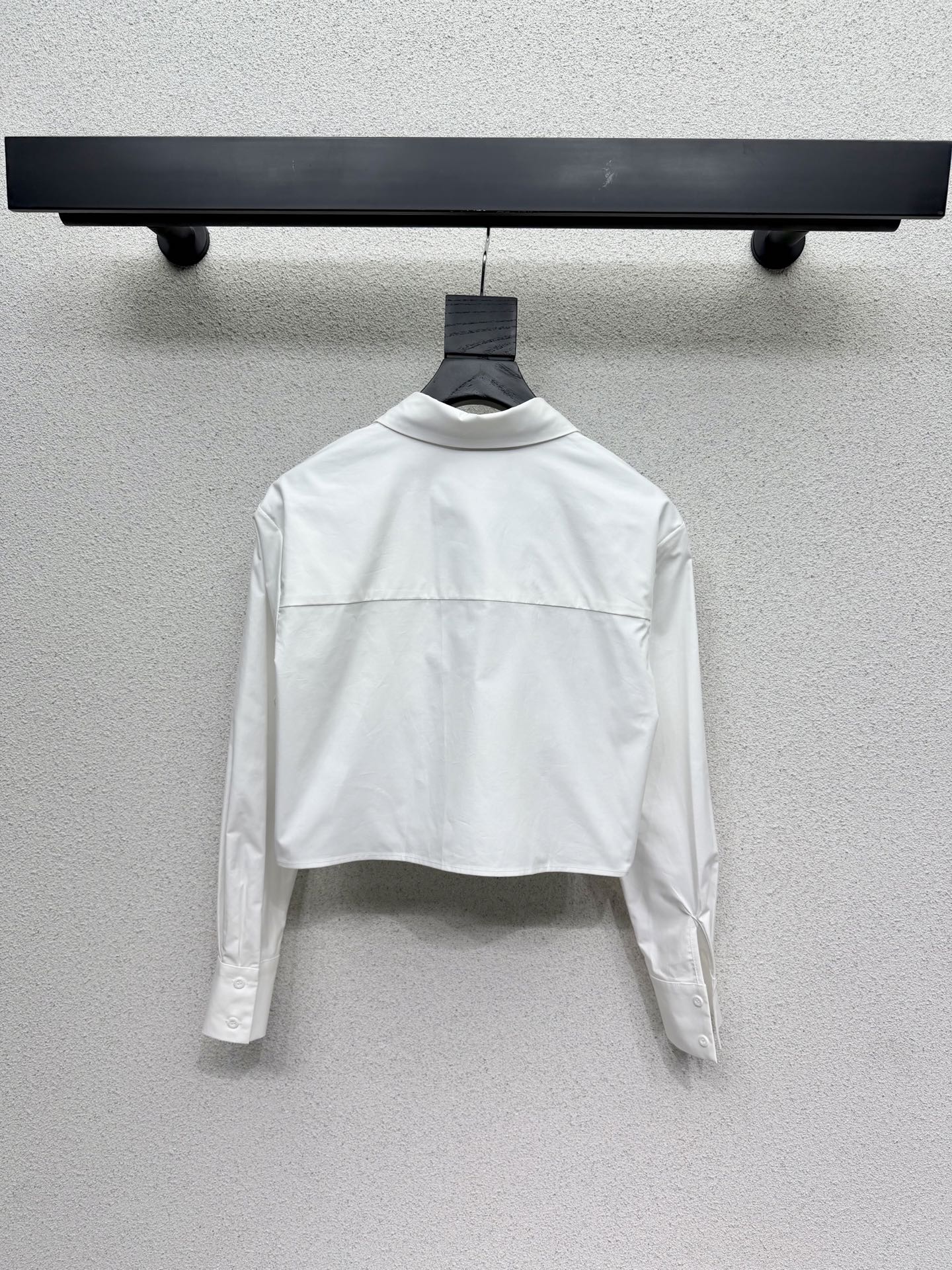 Prada Short Shirt with Tie White Cotton 398346