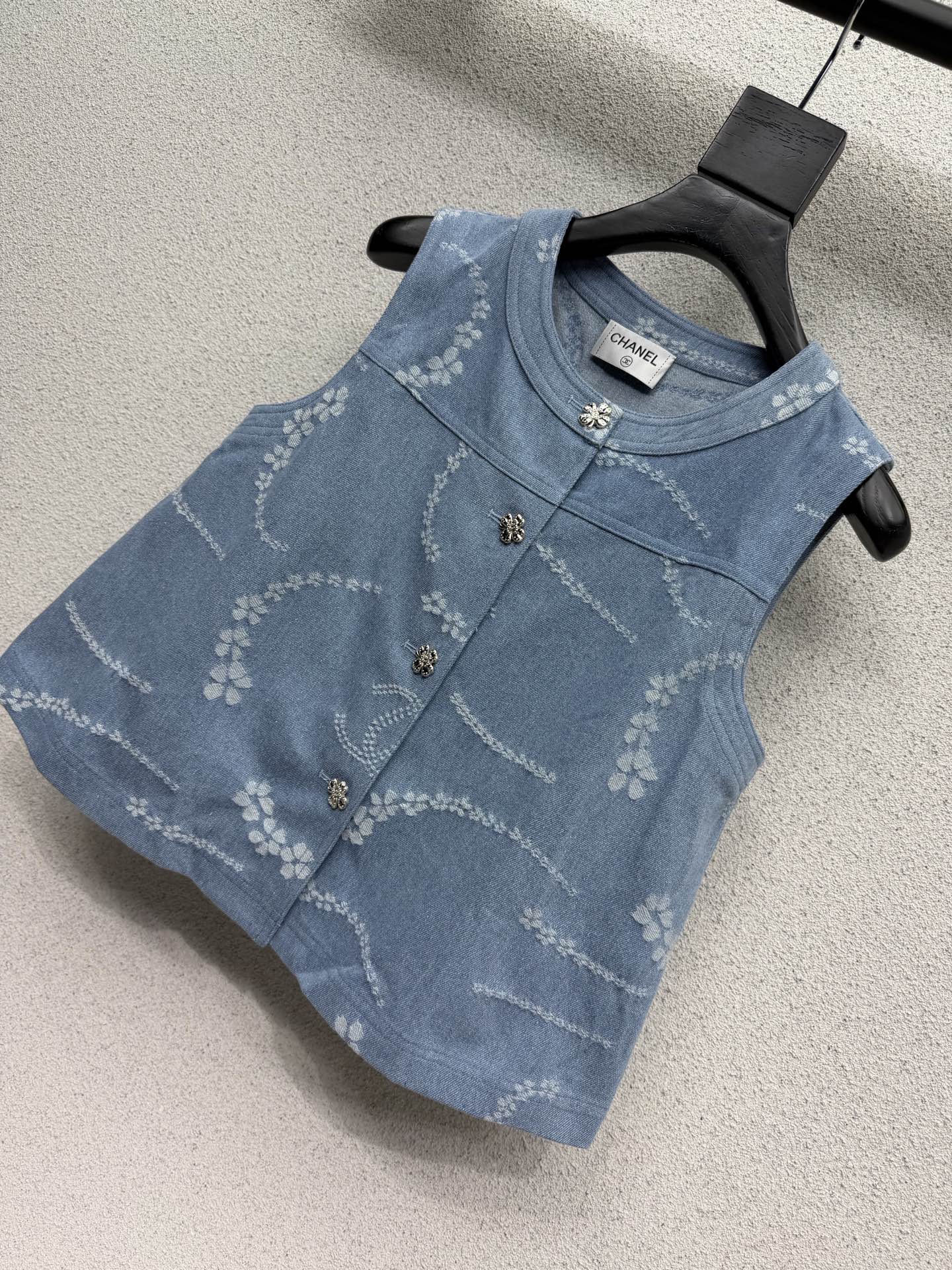 CC Set Jeans Vest  Blue Denim 393953