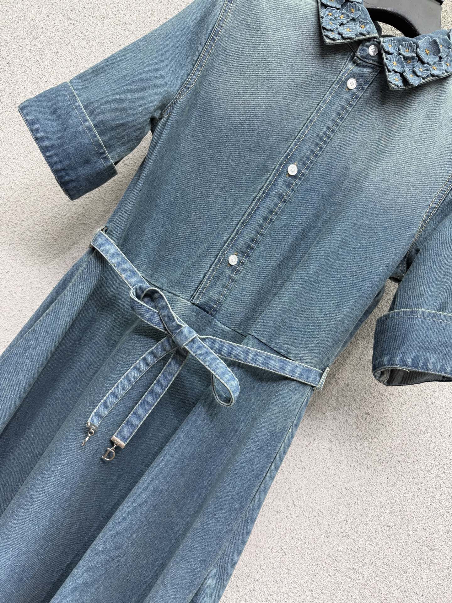 CD 26s Dresses Washed Blue Denim 397755