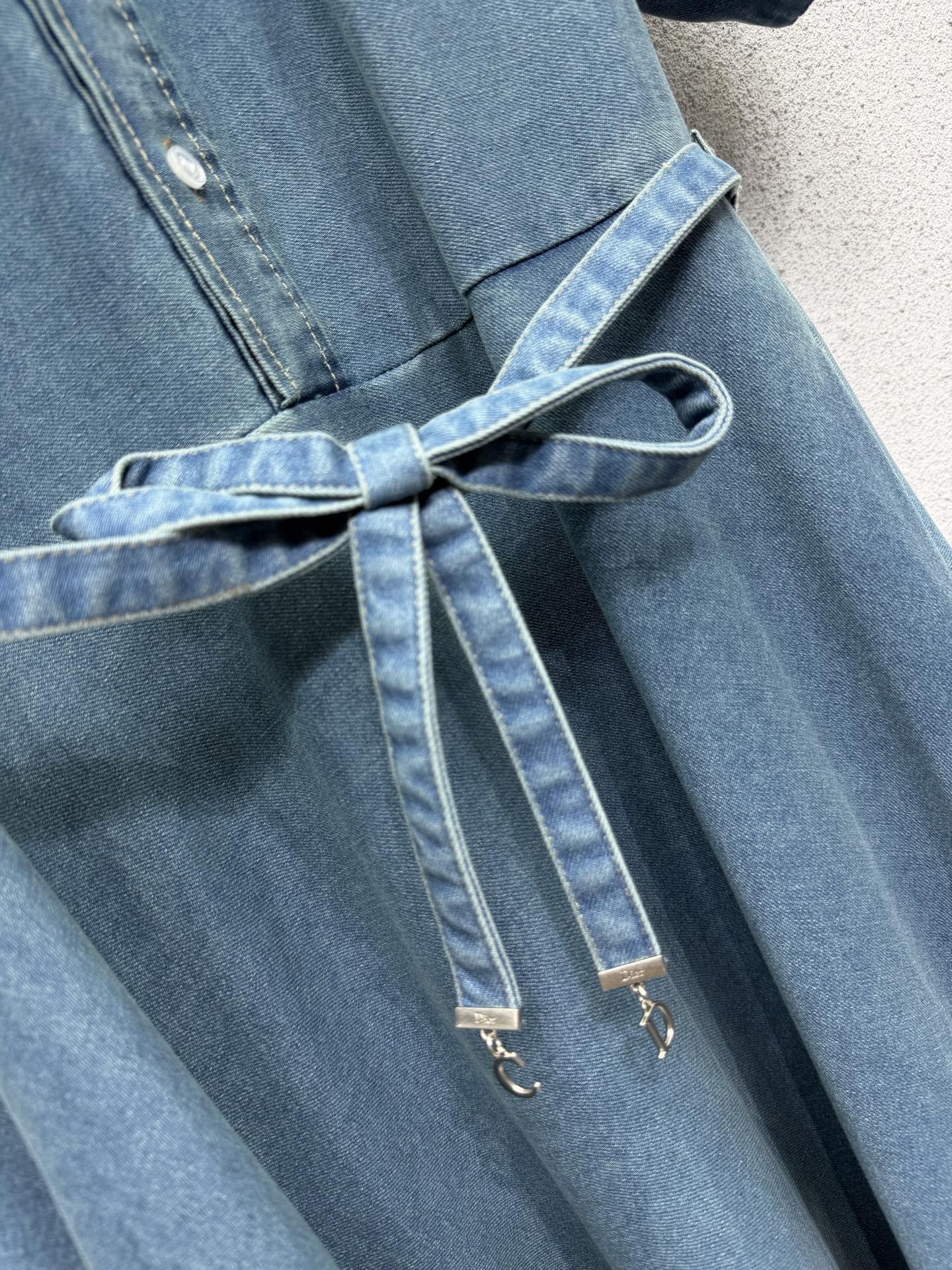 CD 26s Dresses Washed Blue Denim 397755