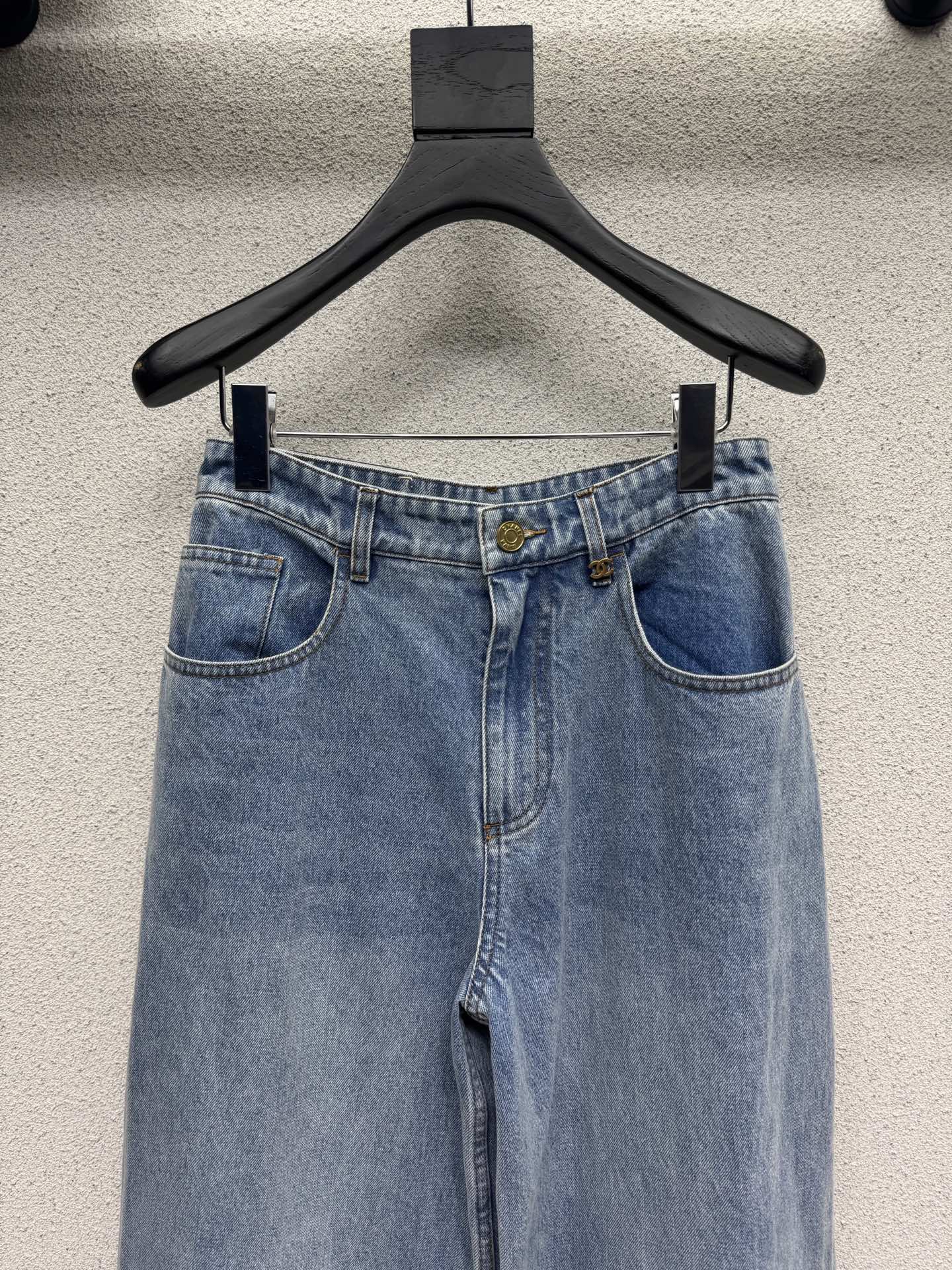 CC 26s Wide-Leg Straight-Leg Jeans Denim 397723