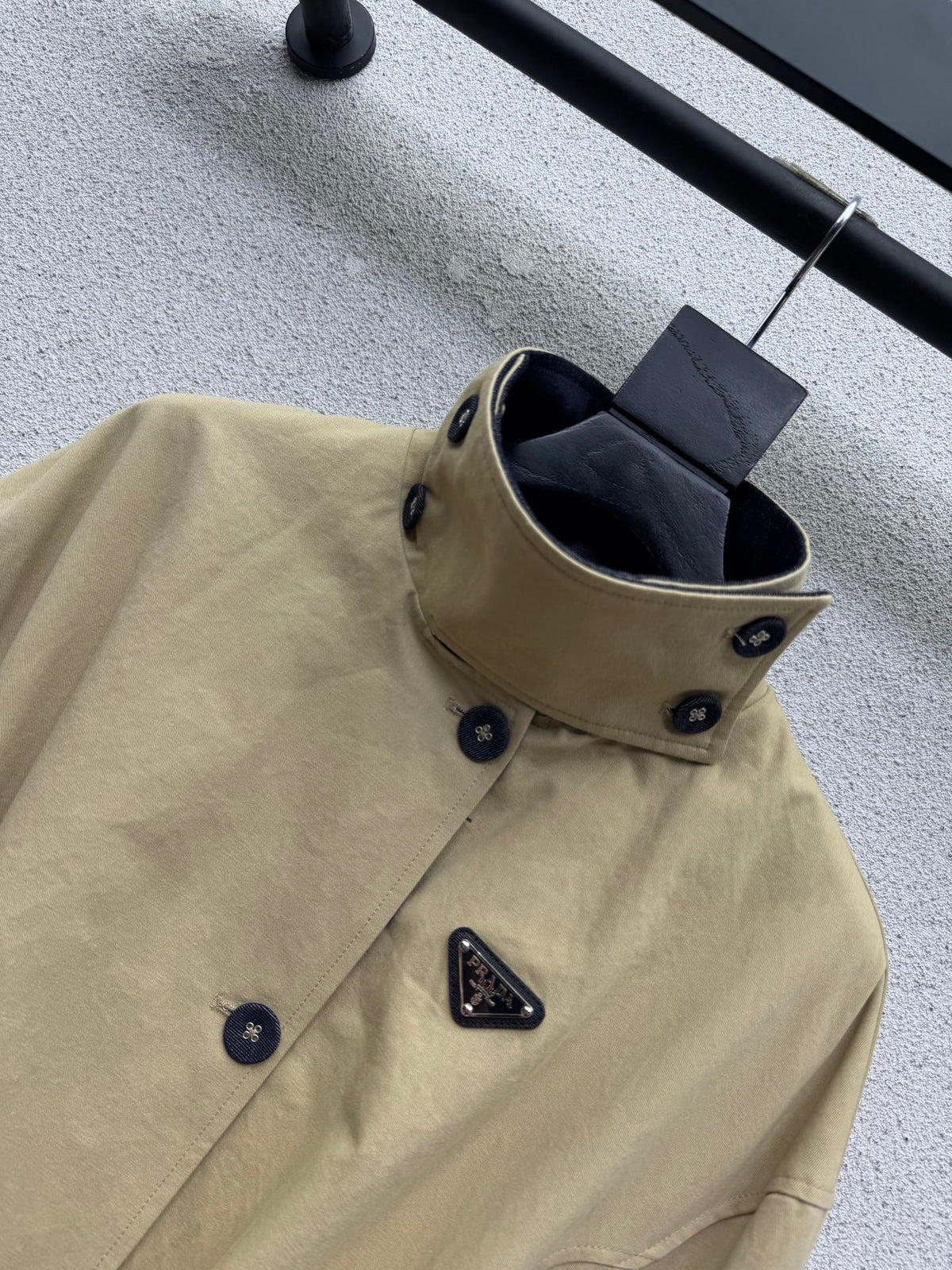 Prada 26s Reversible Jacket Beige Denim Cotton 439089