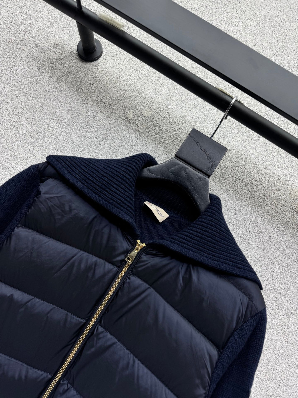 MC 26s Cardigan Jacket Navy Beige Wool Nylon 439040