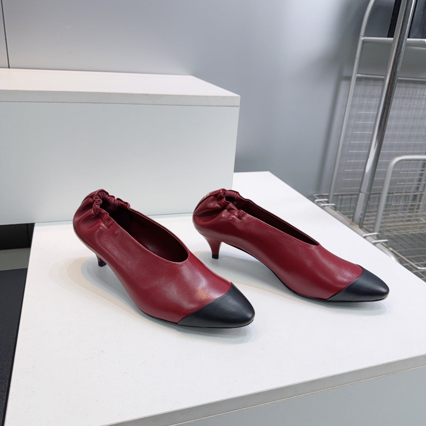 CC 2026 Pumps 4.5cm Black Burgundy Lambskin 741642