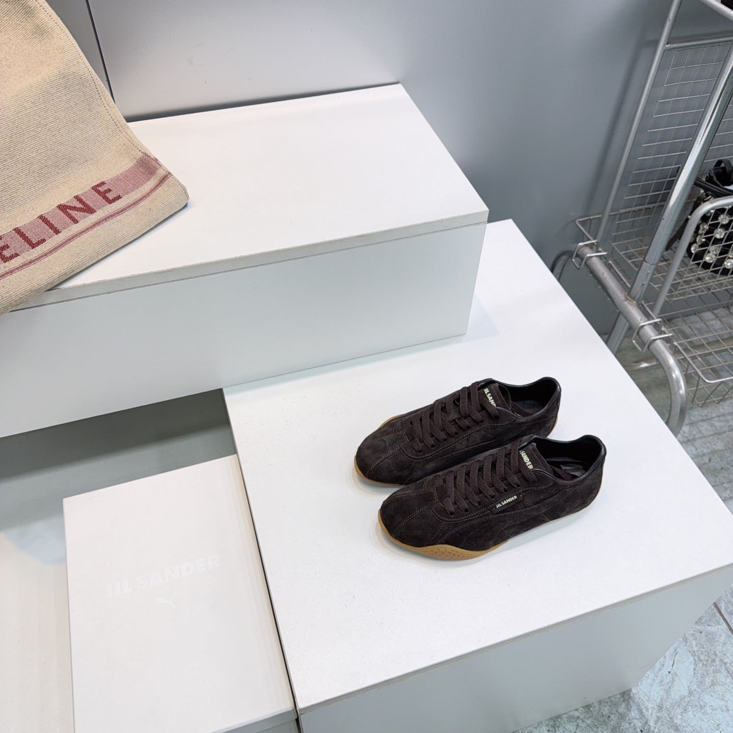 Puma X Jil Sander K-Street Sneakers Coffee Suede 842870
