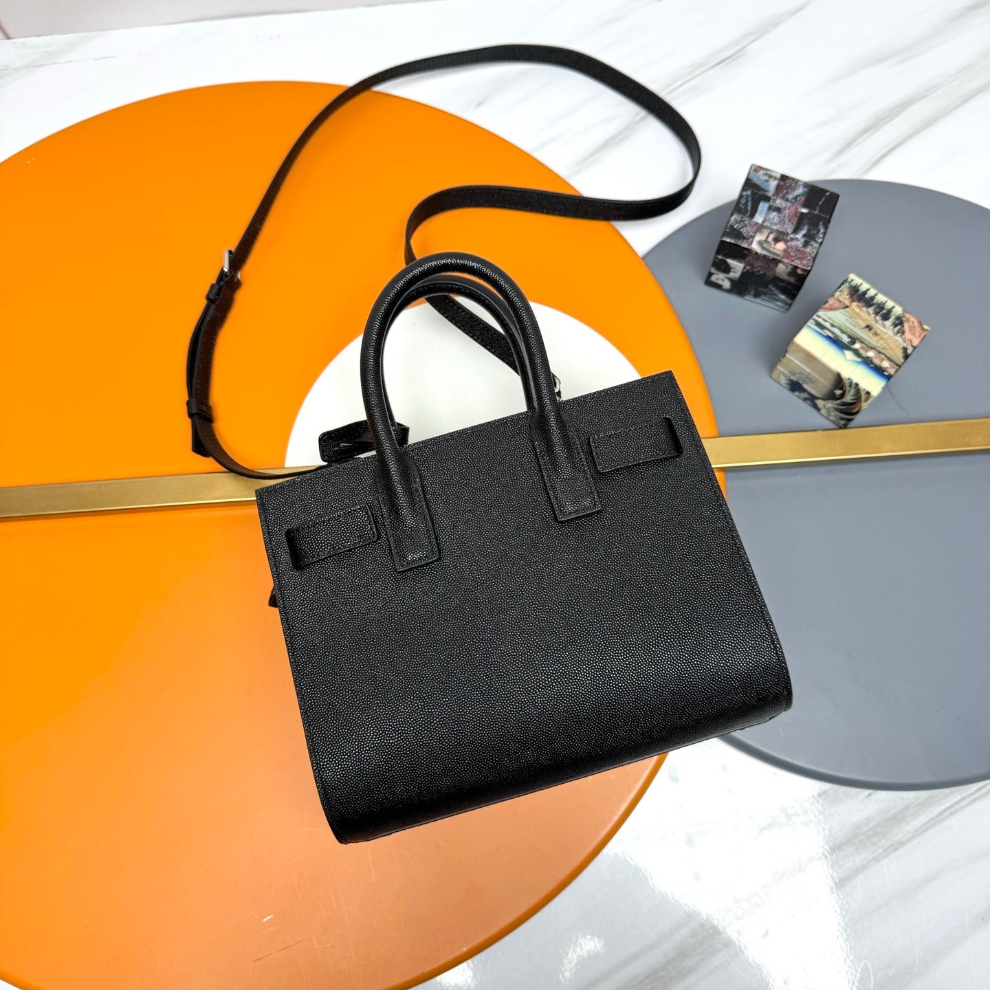 YSL Sac de Jour Baby 22cm Black Caviar 285789