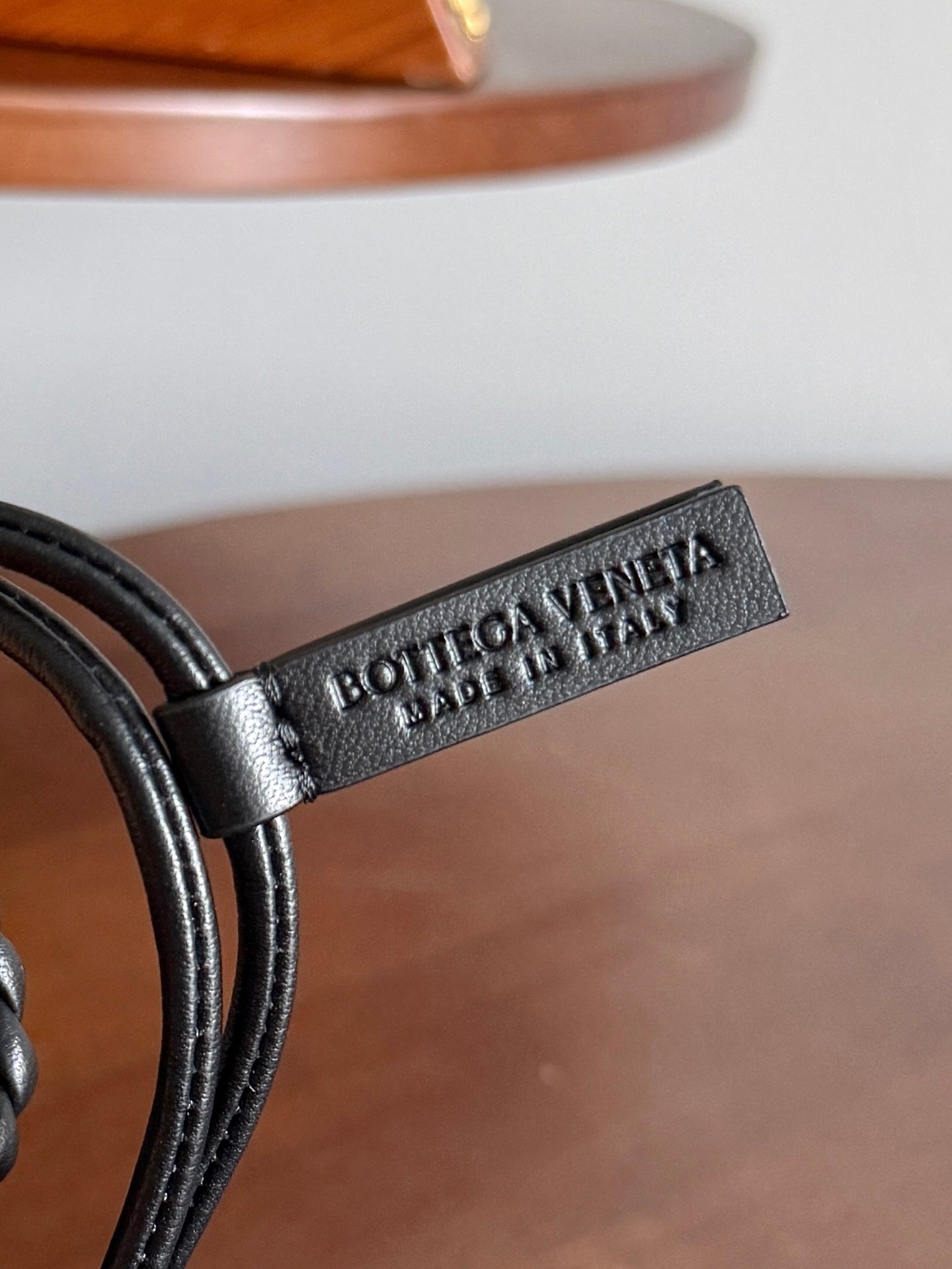BV Rabbit Charm Intrecciato Leather