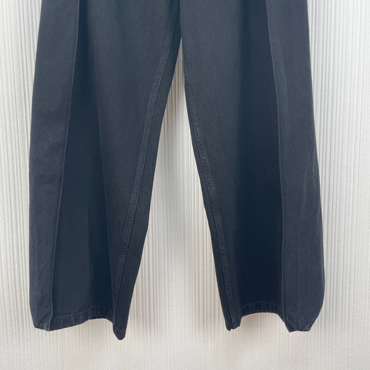 Loewe 26s Draped Flap Jeans Black Denim 400746