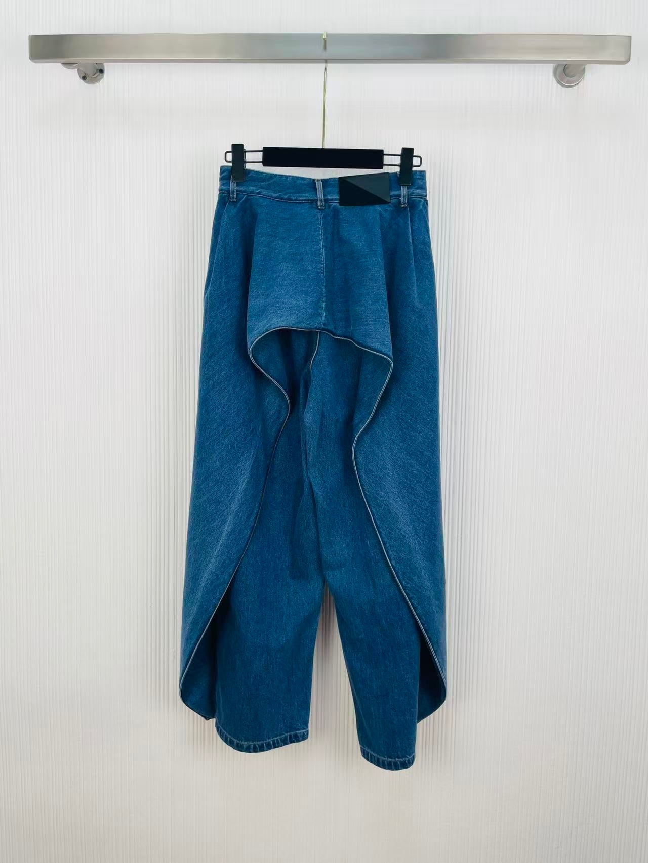 Loewe 26s Draped Flap Jeans Light Blue Denim 400748