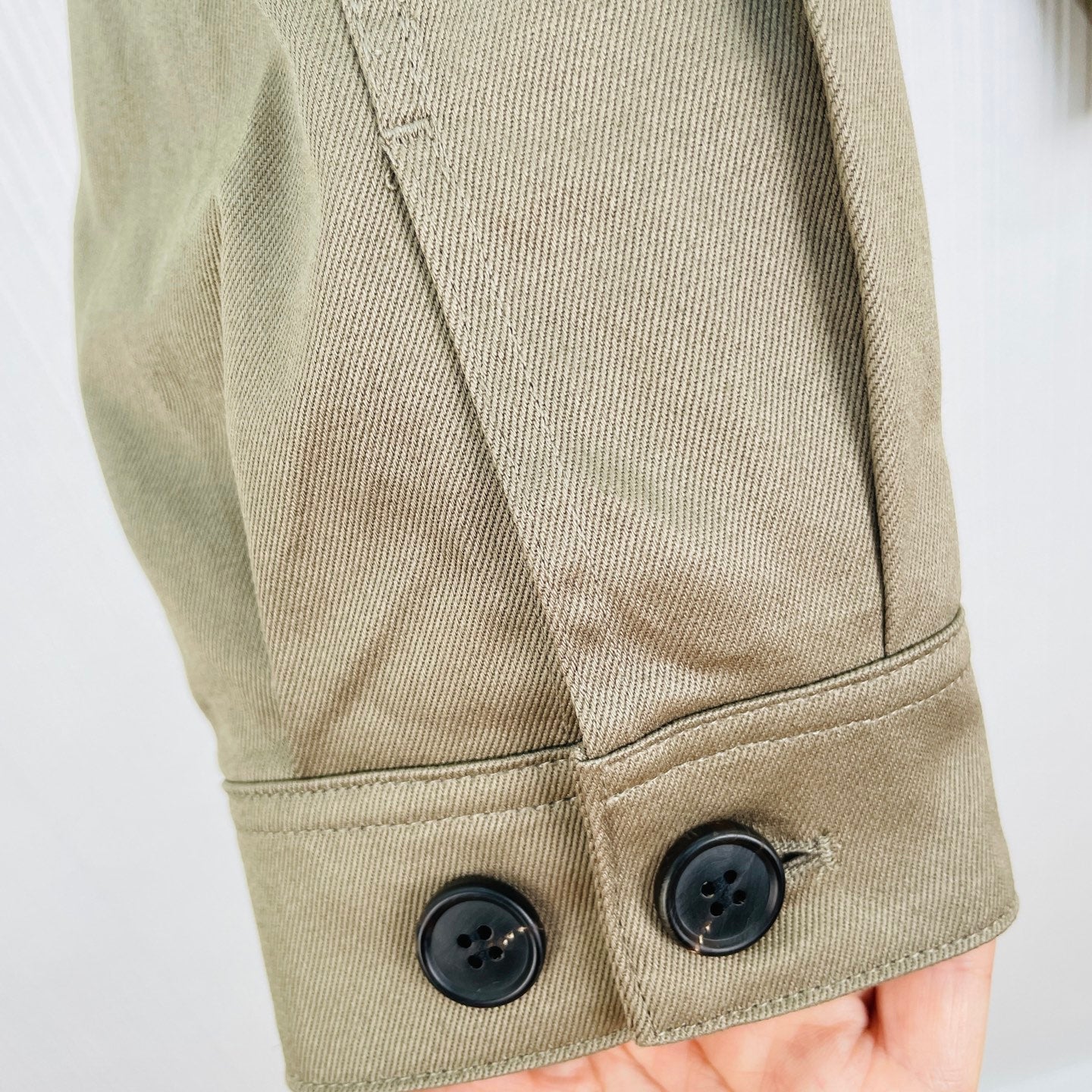 Prada Chino Blouson Jacket Khaki Cotton 414752