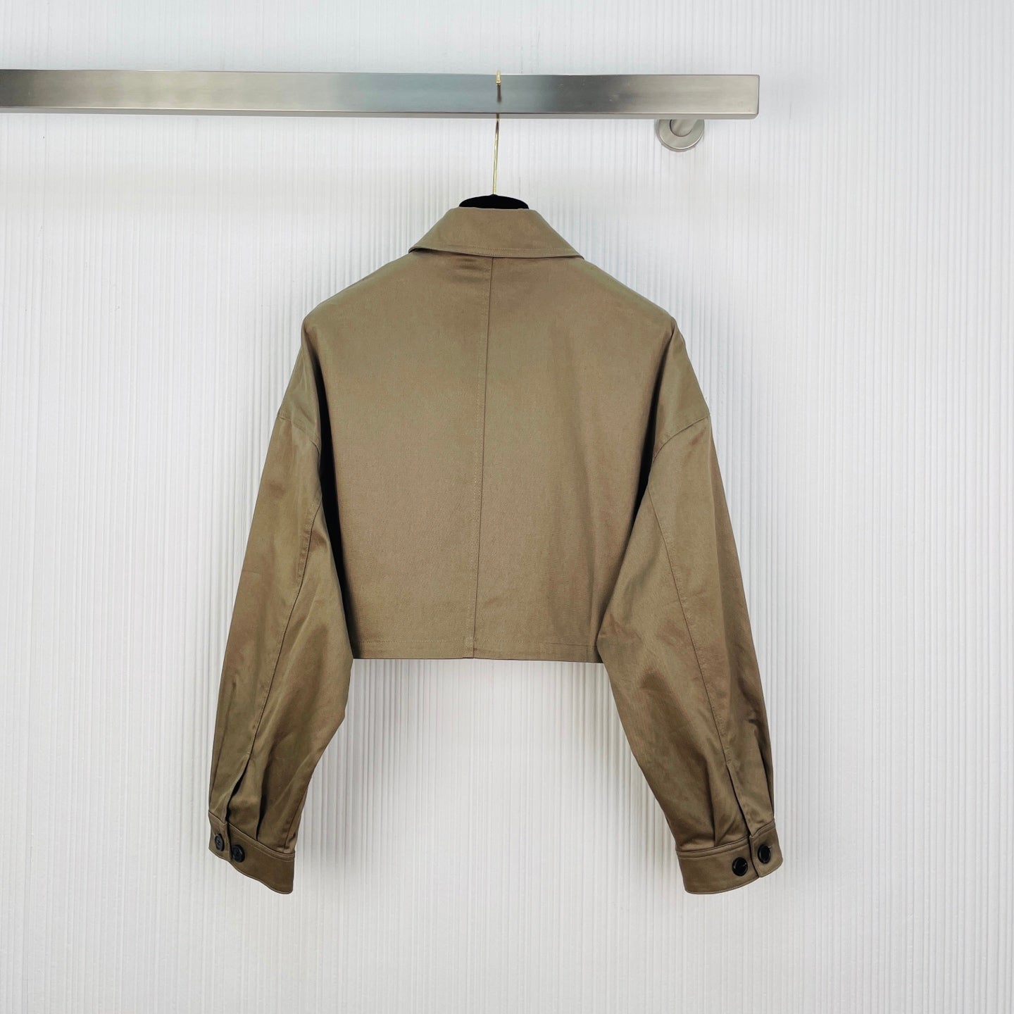 Prada Chino Blouson Jacket Khaki Cotton 414752