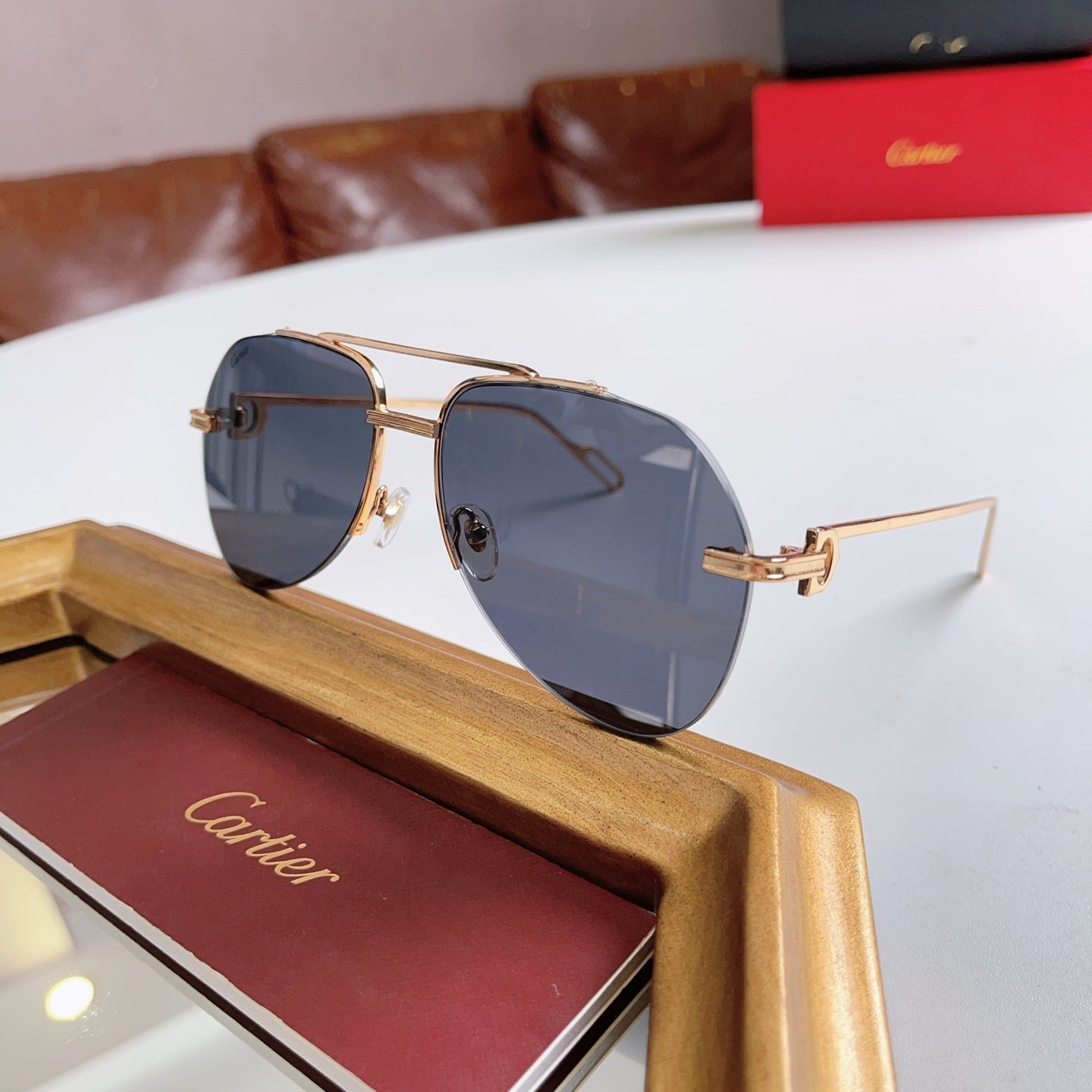 Cartier CT0110 Metal Sunglasses 189375