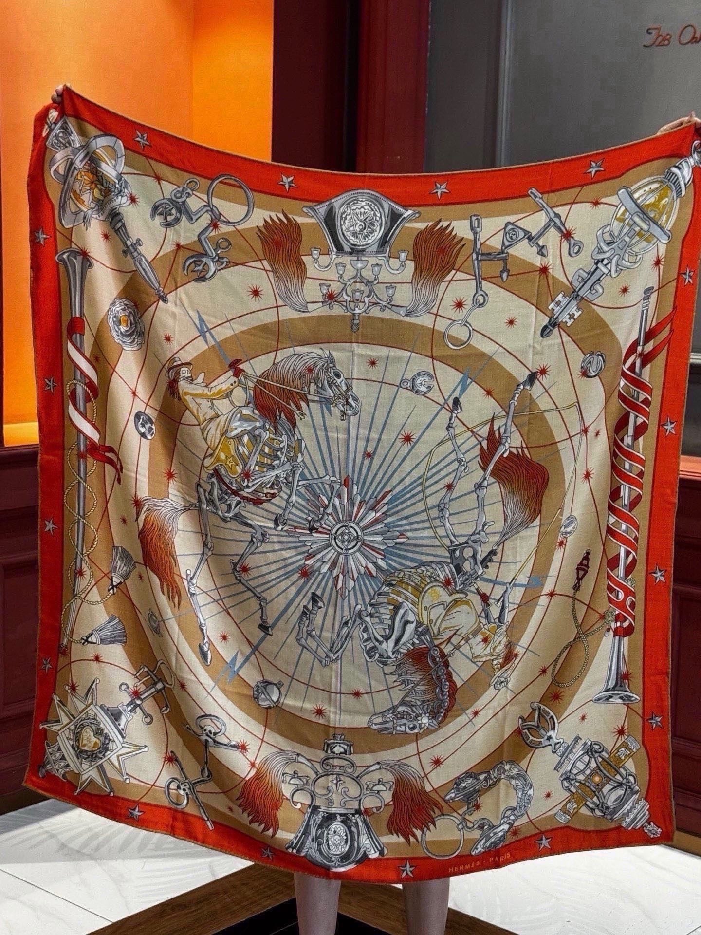 HM 26s Scarf 140 In Cashmere And Silk 216489