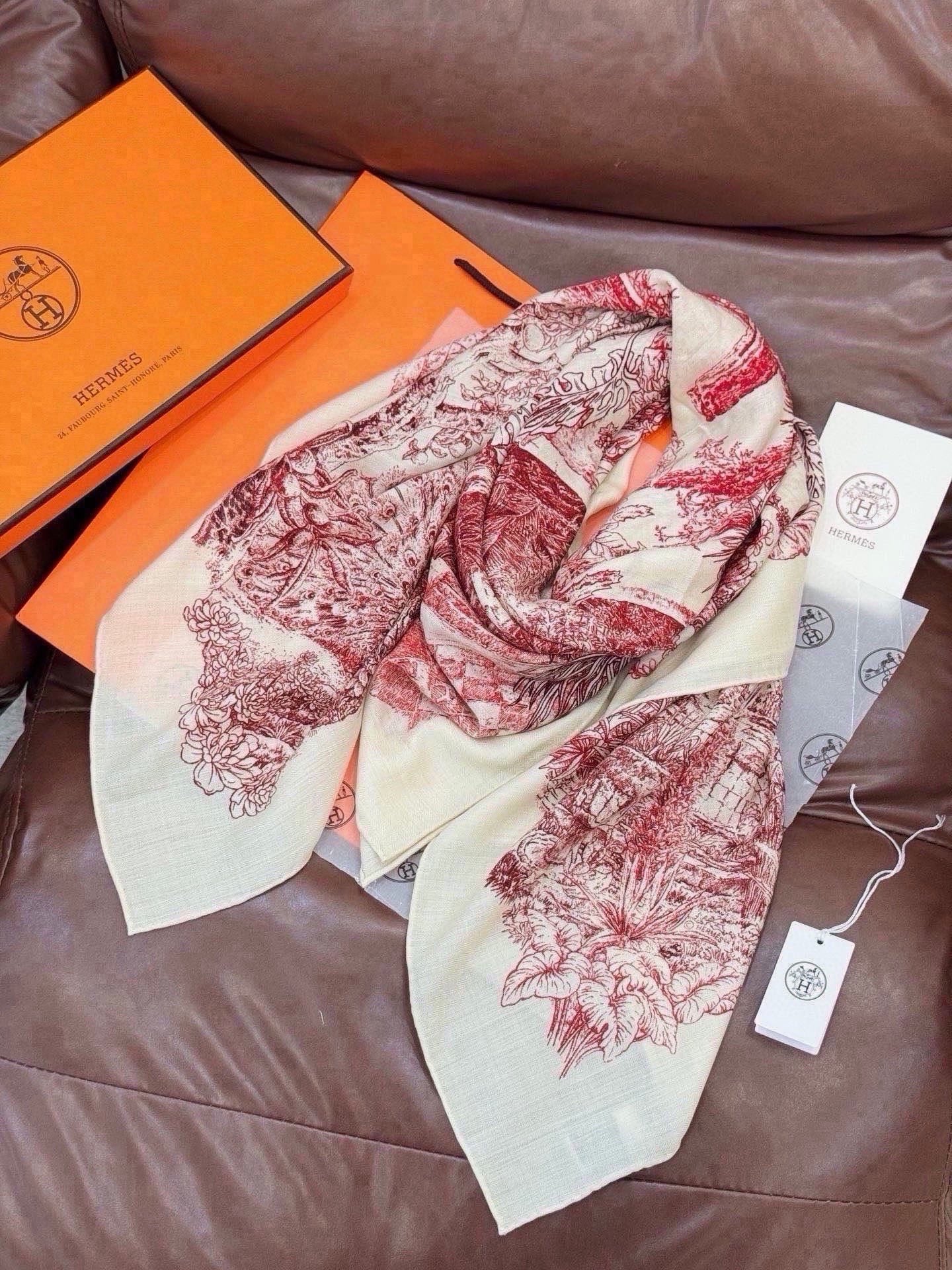 HM 26s Scarf 140 In Cashmere And Silk 216481