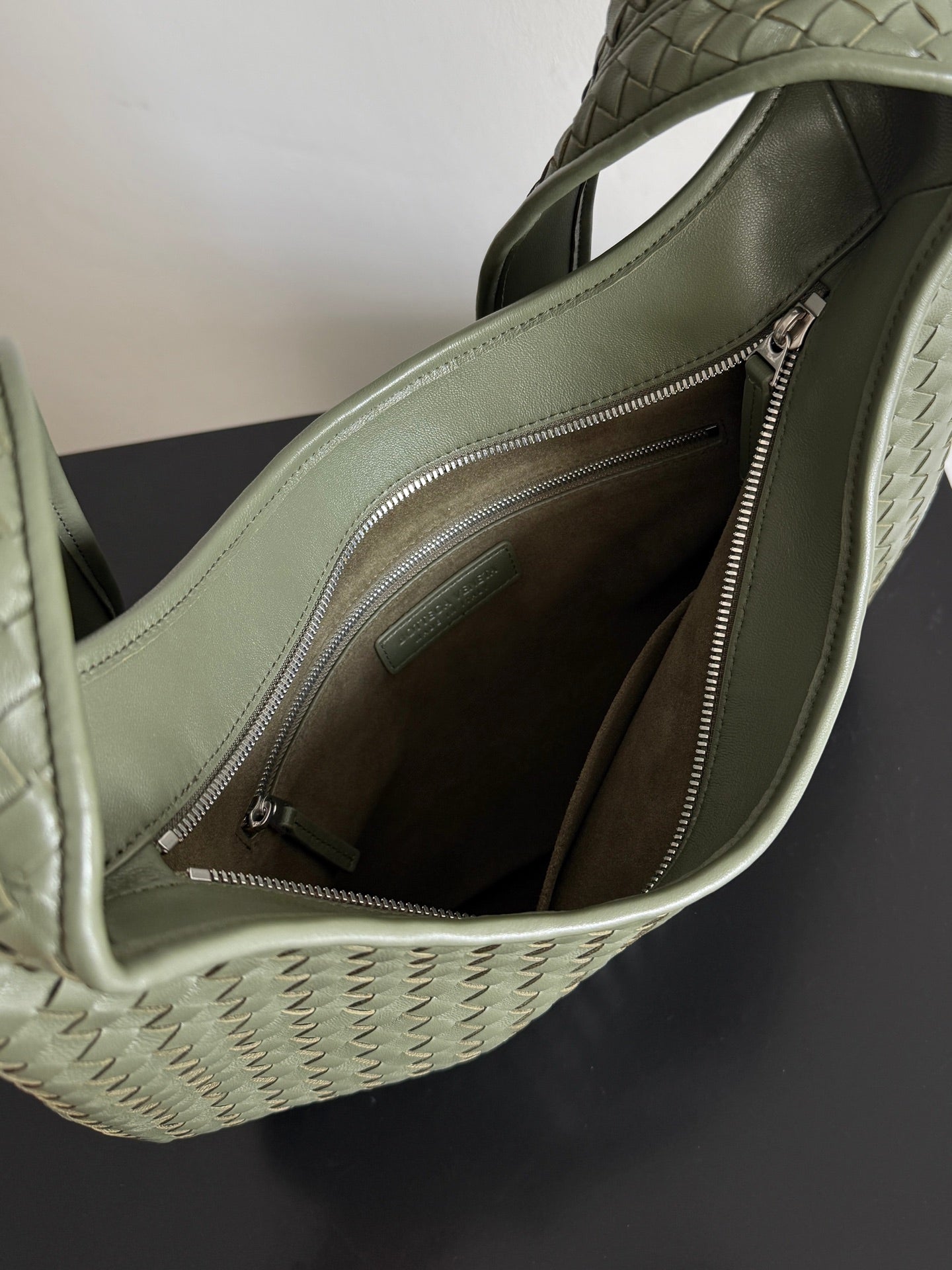 BV 25s Veneto Bag 38cm Olive Calfskin Hardware